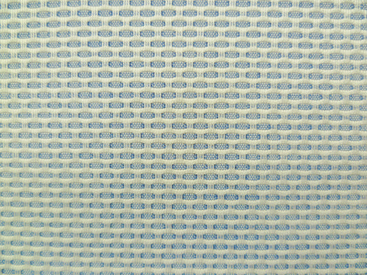 Navy, Light Grey and White Pique Cotton