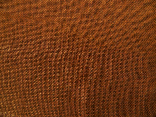 Terracotta ,Plain Weave Linen With a 52 inch width