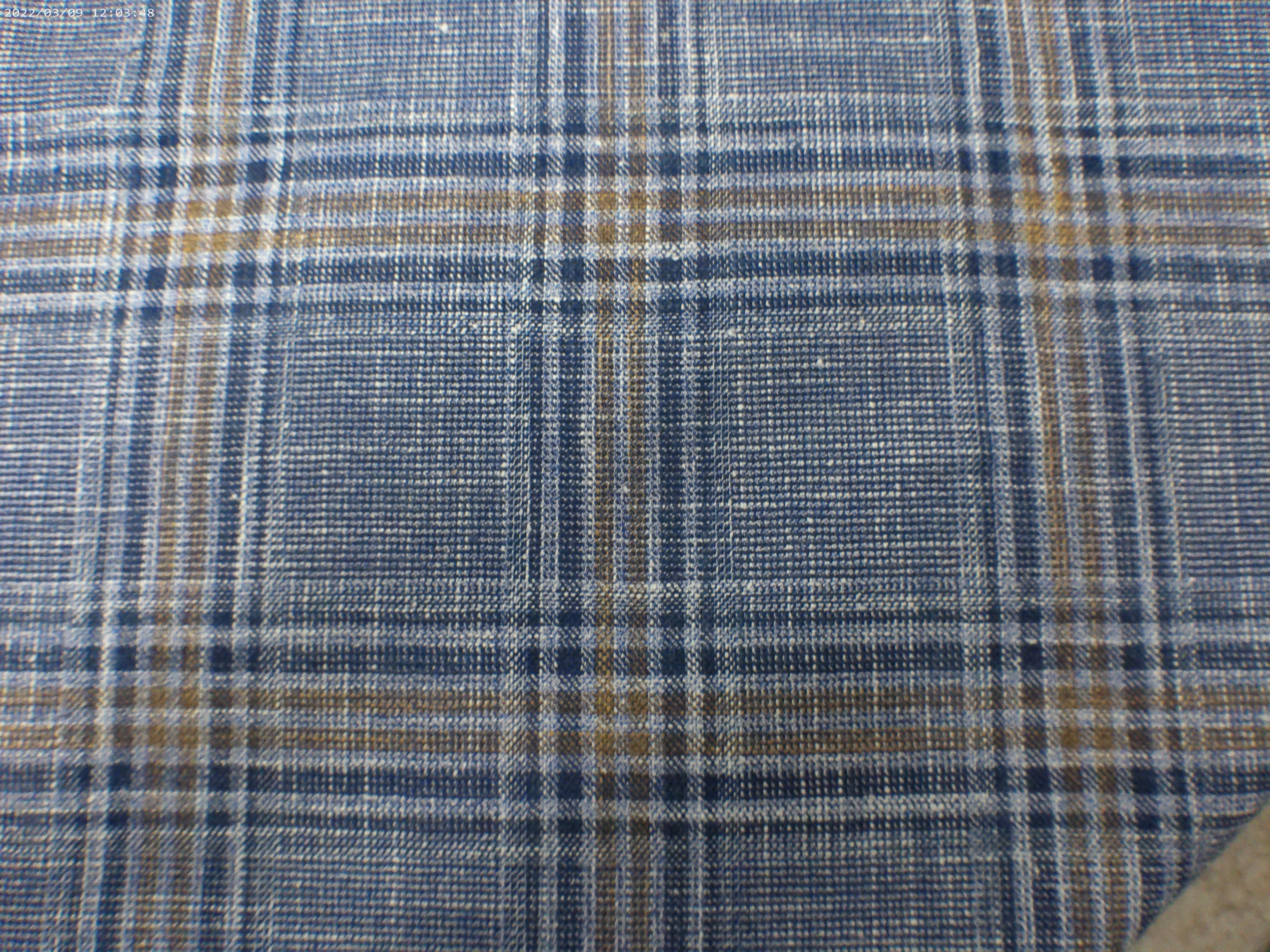 Multicolour Check Wool Silk Linen Blazer Suiting