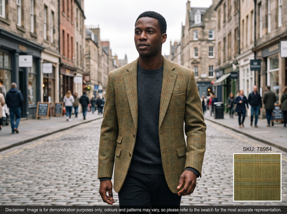 Multicolour Checked Wool/Cashmere Blazer