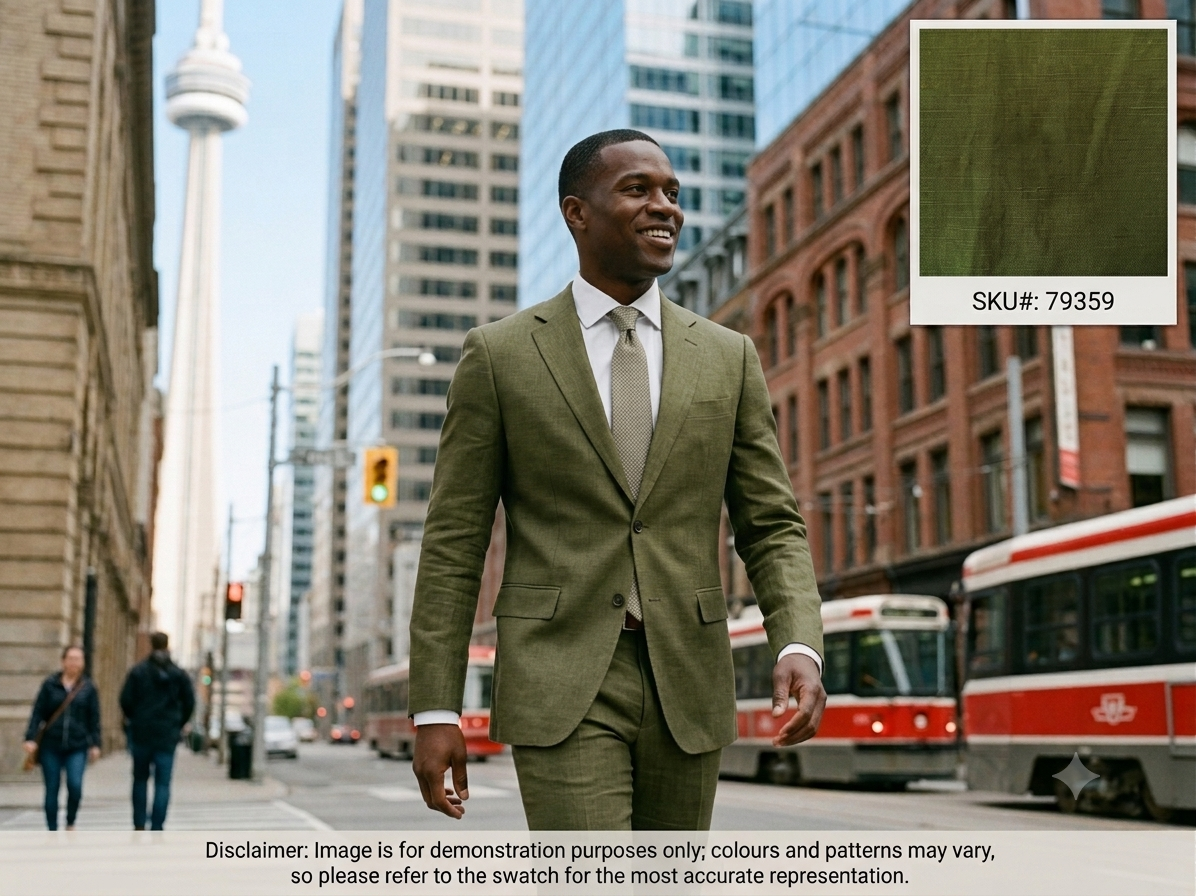 Neutral Antiquata Silk and Linen Blend Suiting