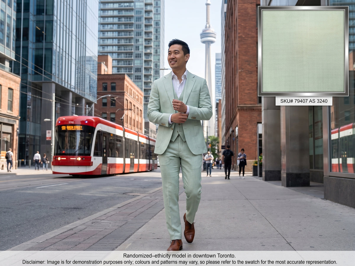 Off White Plain Cotton Linen Suiting