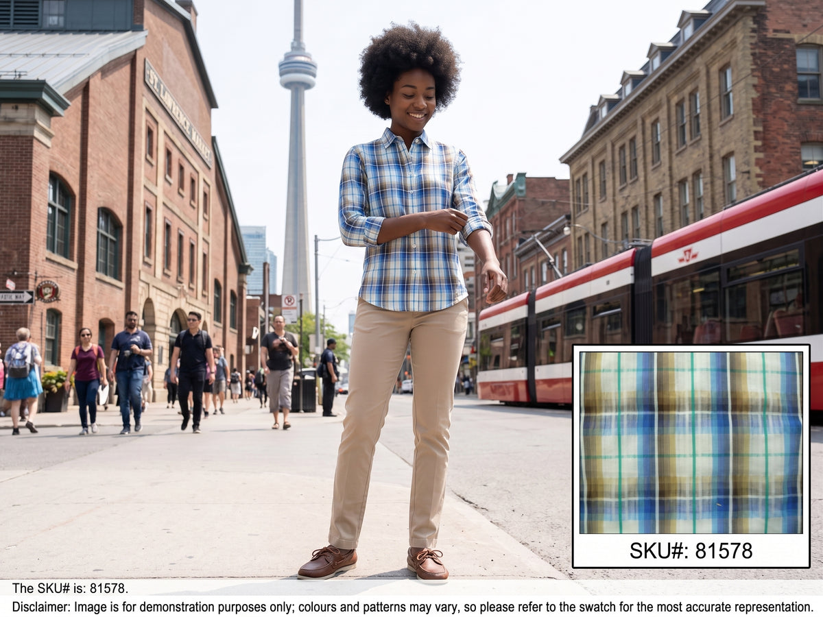 Multicolour Plaid Cotton Blazer Shirting