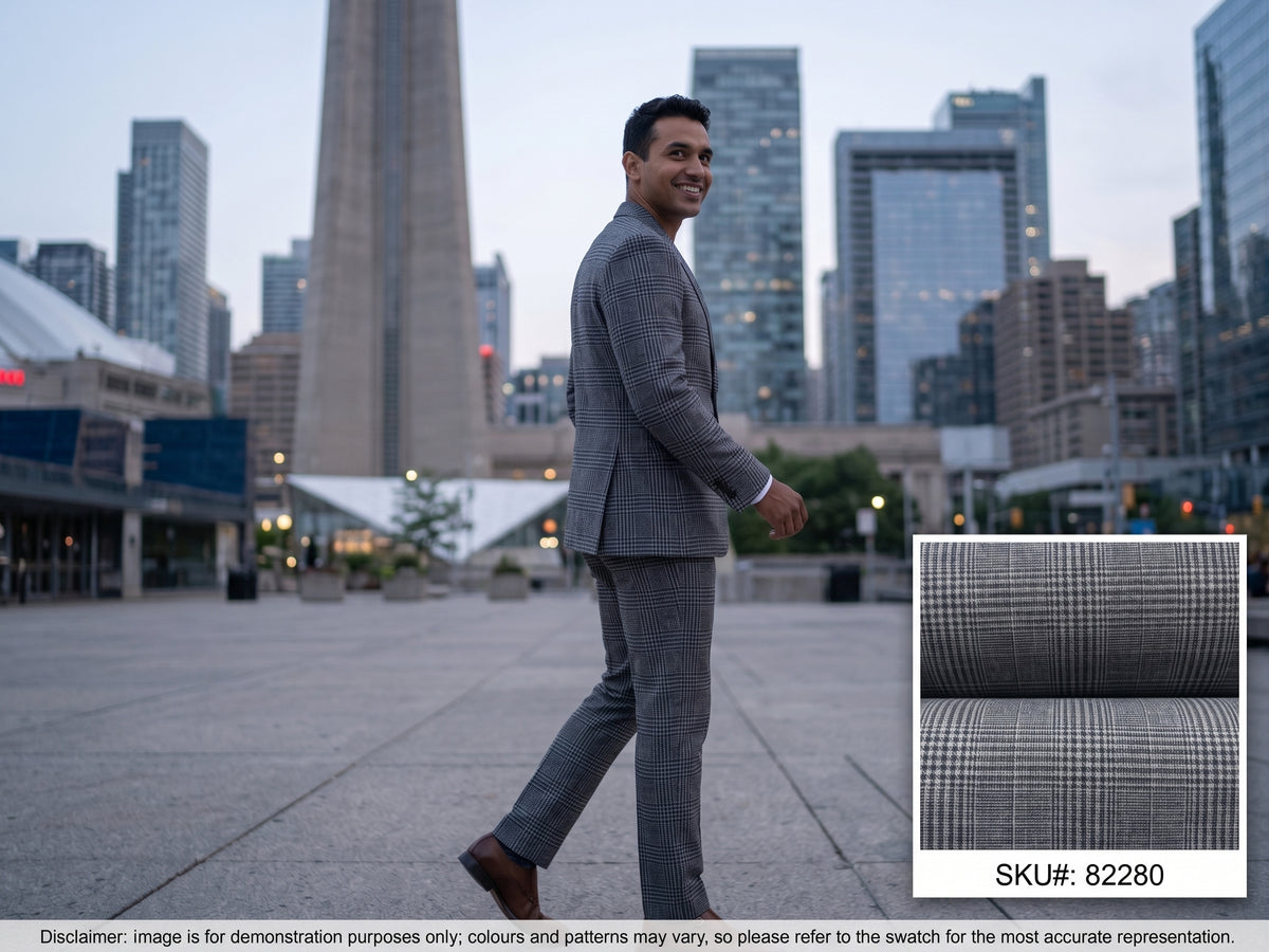 Multicolour Check Linen Suiting