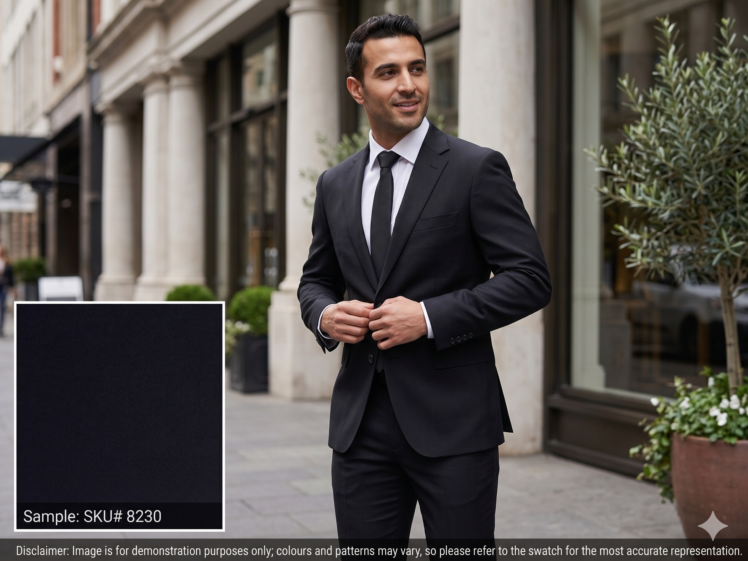 Navy Wool Faille Cloth