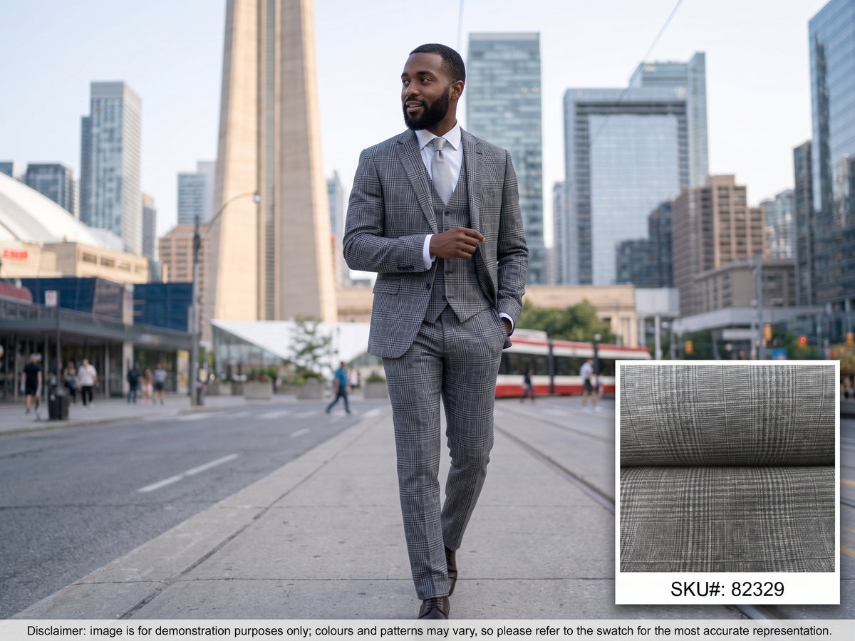 Multicolour Check Linen Suiting