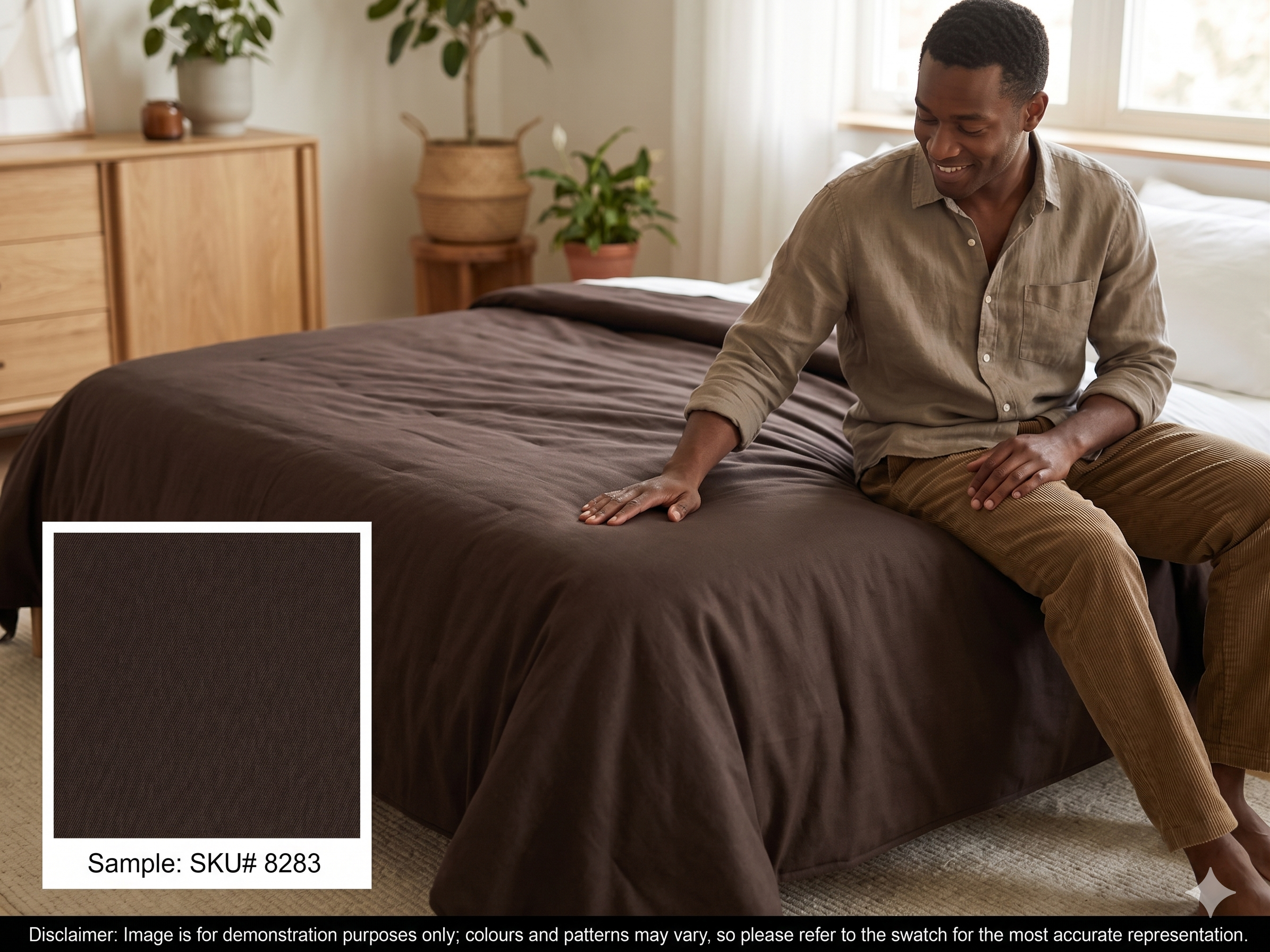 Brown Microfibre