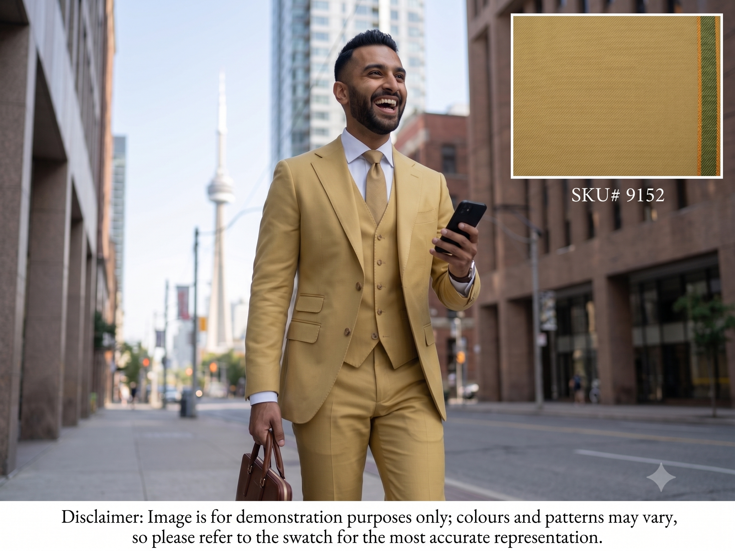 Neutral Worsted Wool Gabardine Suiting