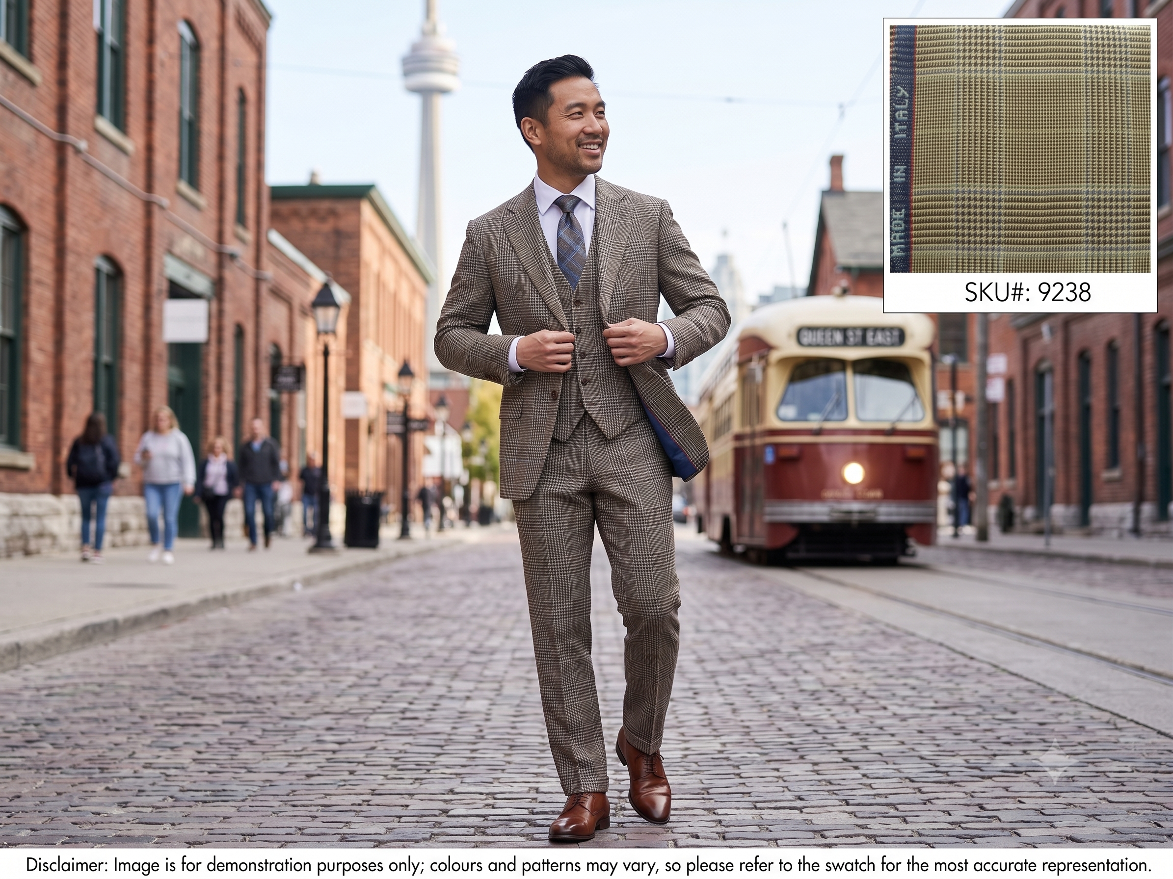 Multicolour Glen Check Superfine Wool Suiting