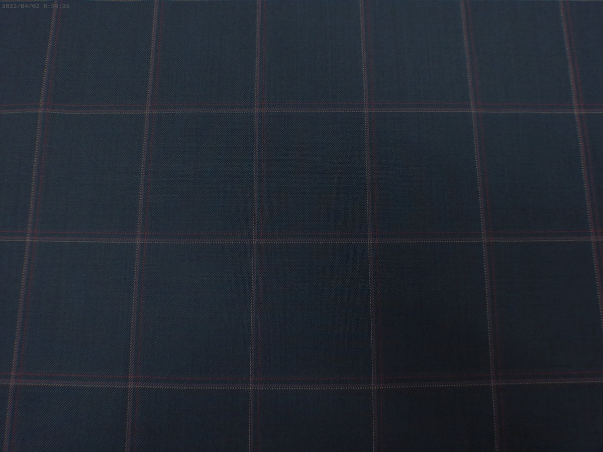 Multicolour Check Wool Blazer Suiting