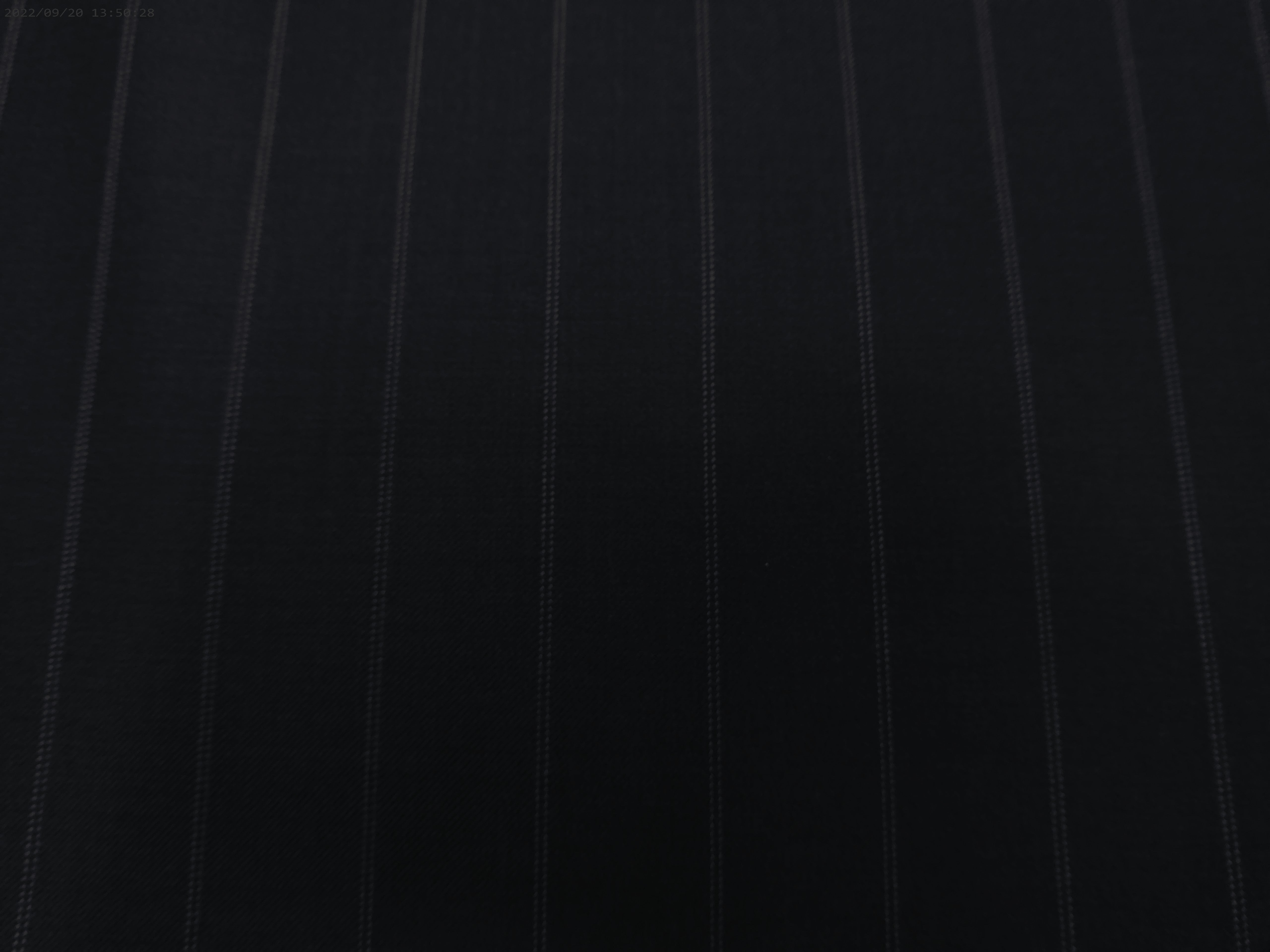 White Multi-Chalk Stripe Wool Suiting Fabric
