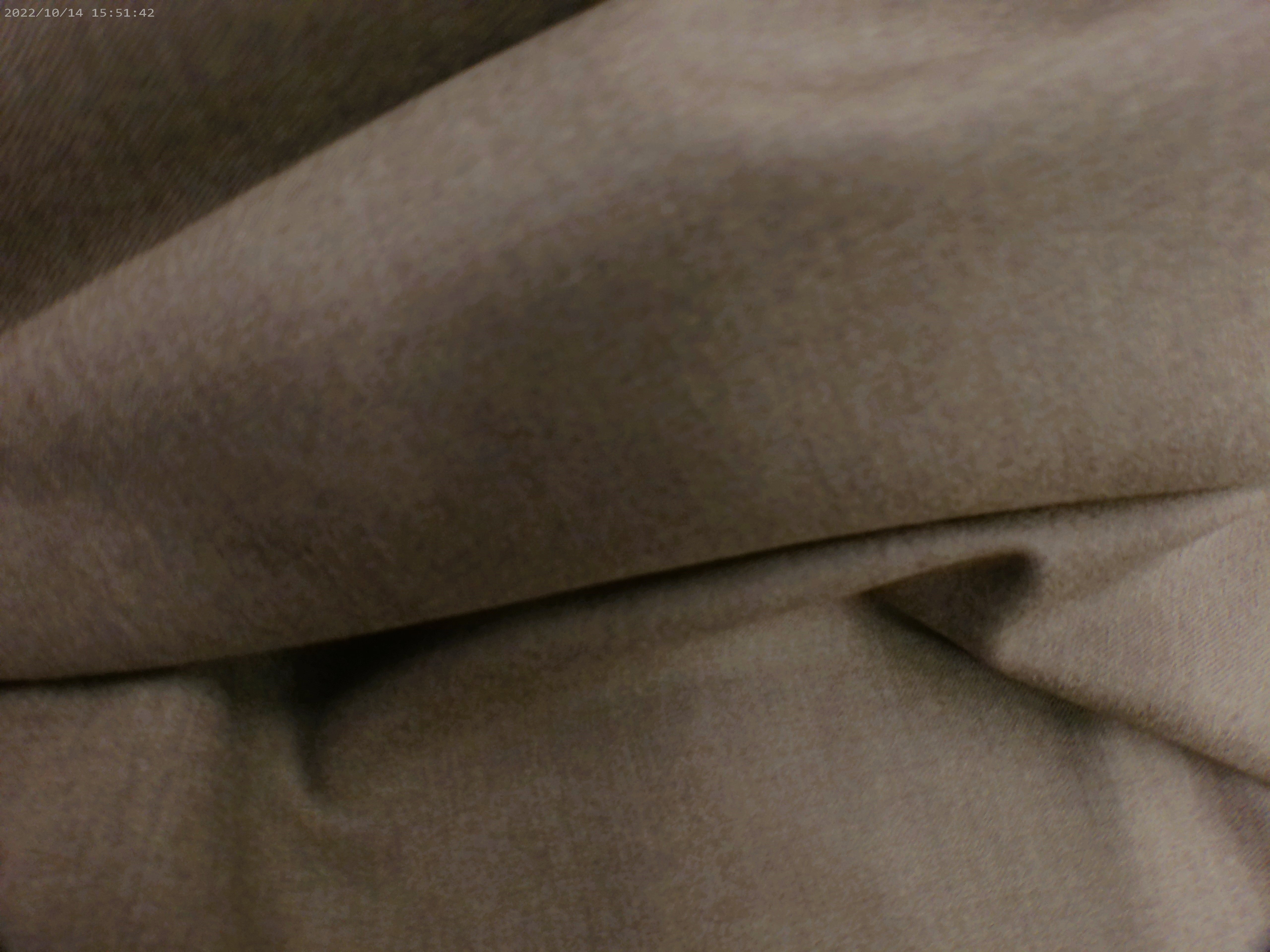 Beige Plain Worsted Wool Suiting