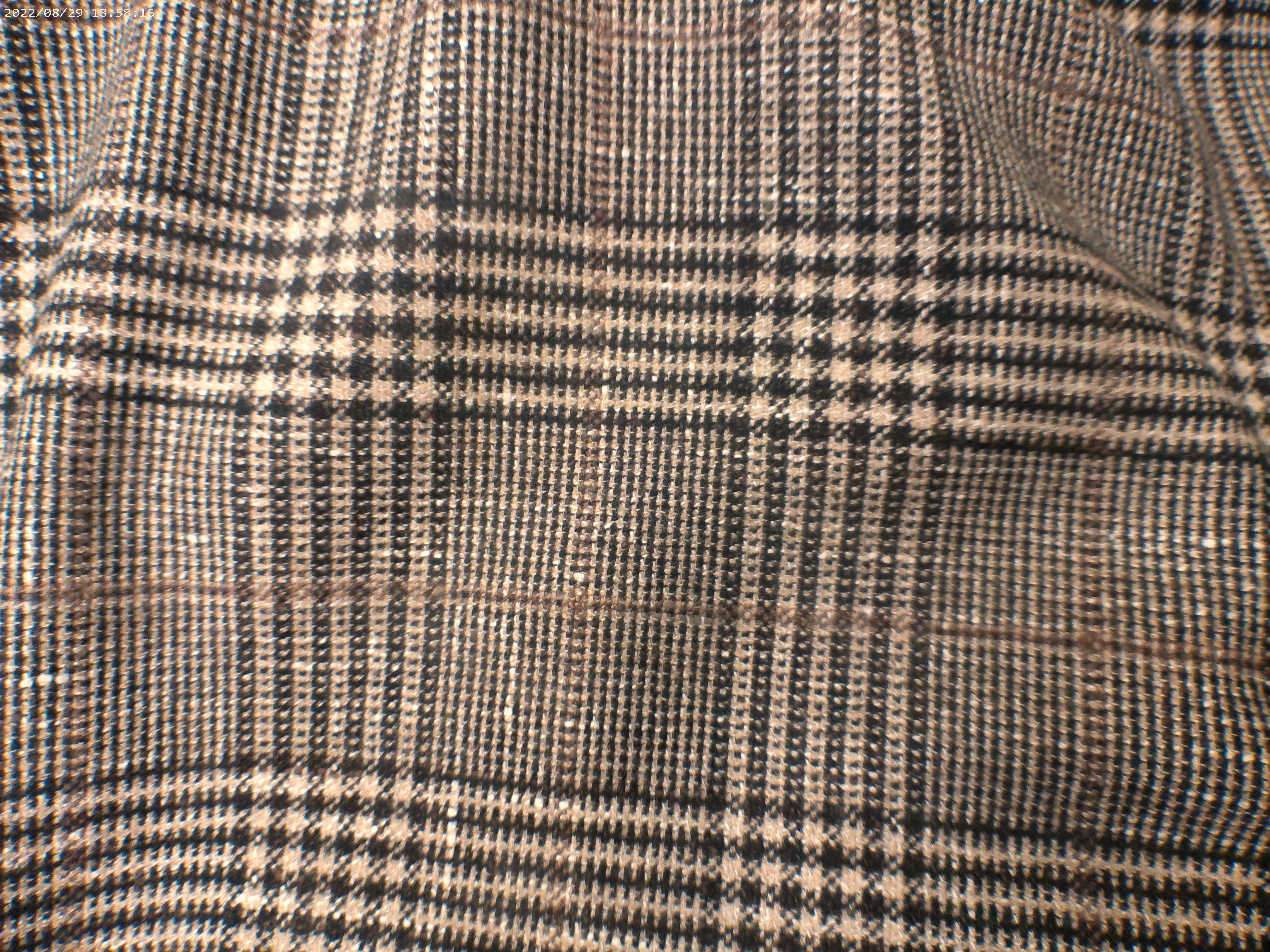 Black Brown Check Cashmere Wool Blazer