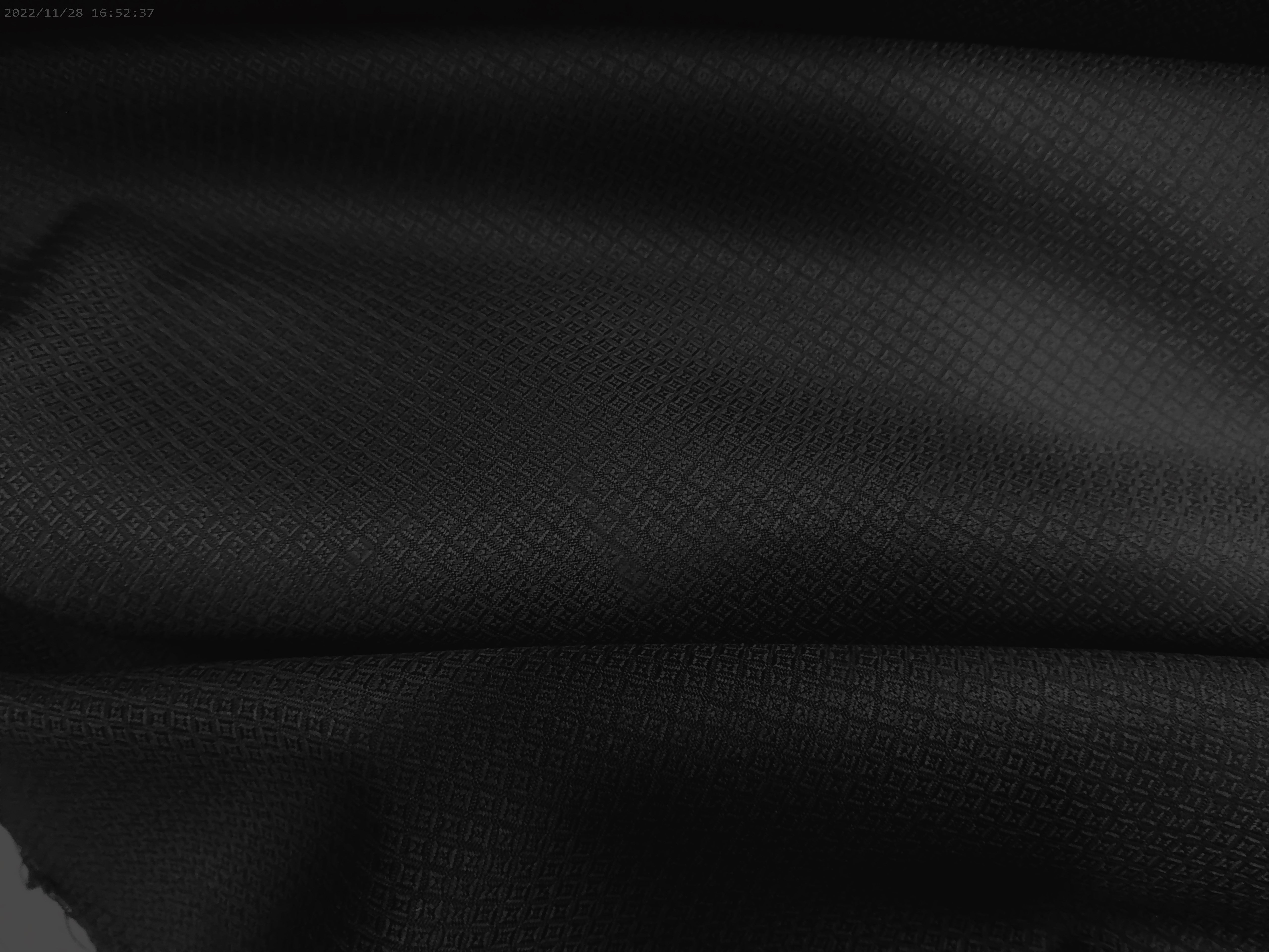 Black Geometric Worsted Wool Blazer Dresses