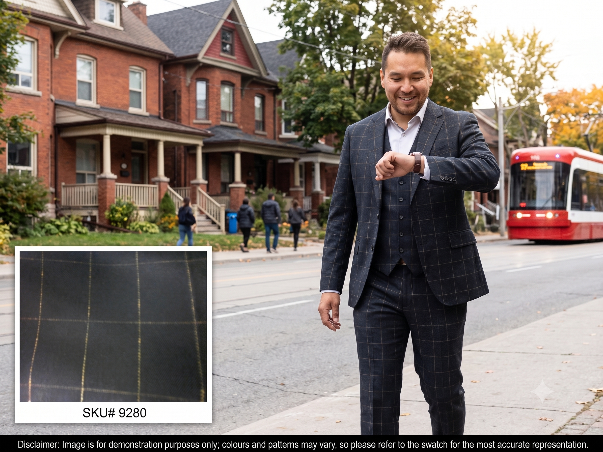 Black Gold Check Wool Blazer Suiting