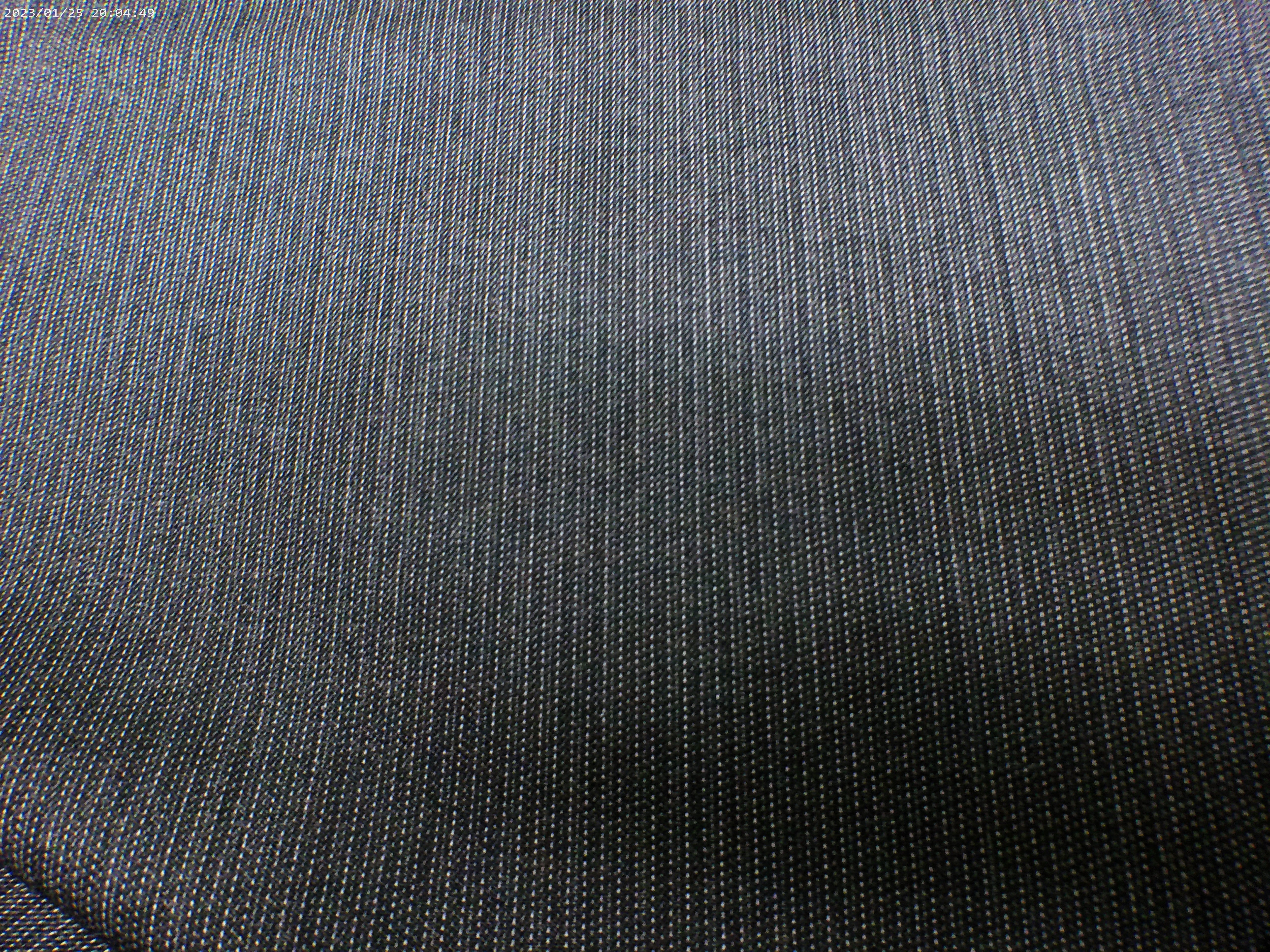 Black Grey Sharkskin Worsted Wool Suiting
