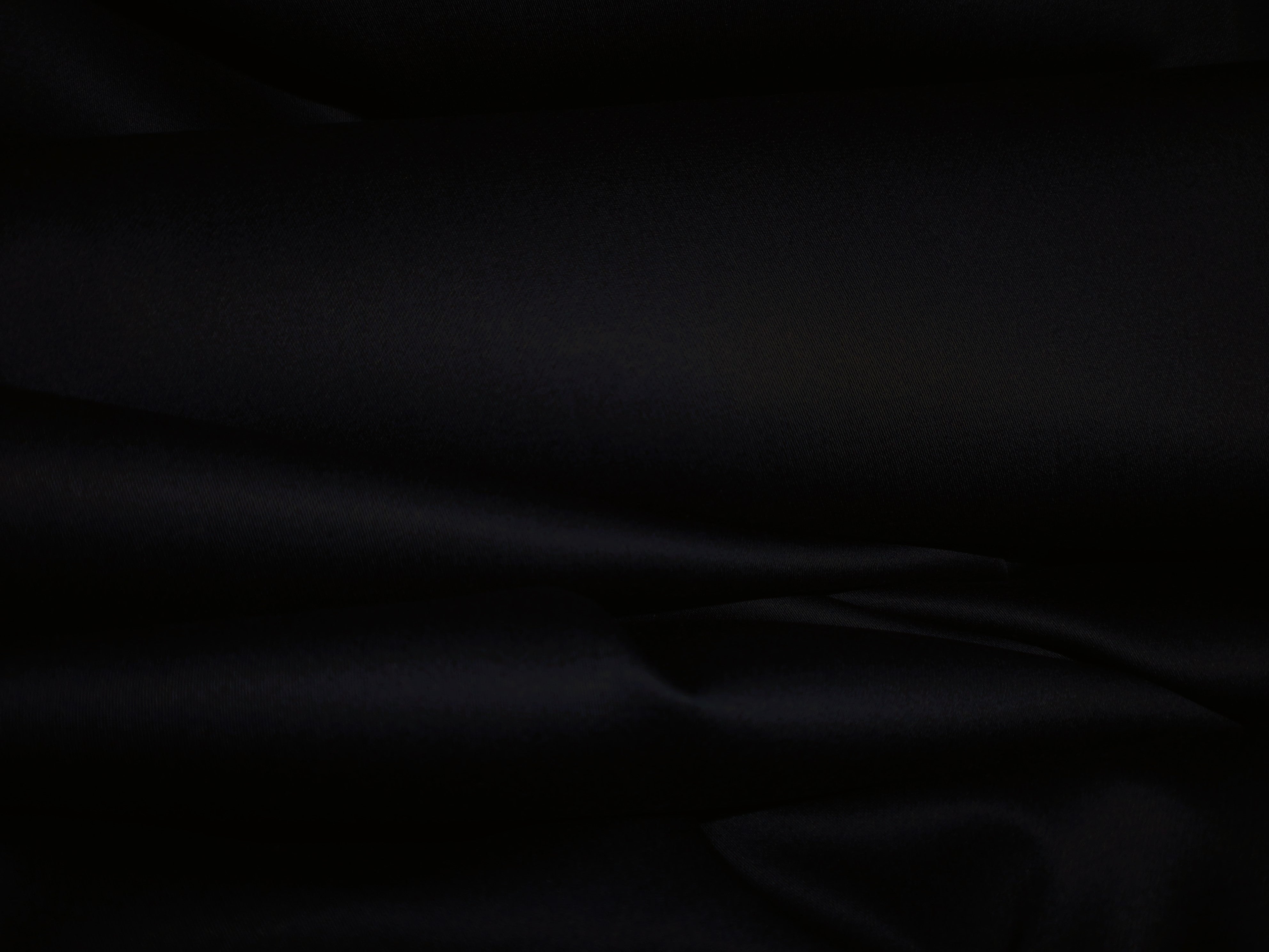 Black Plain Egyptian Cotton Shirting