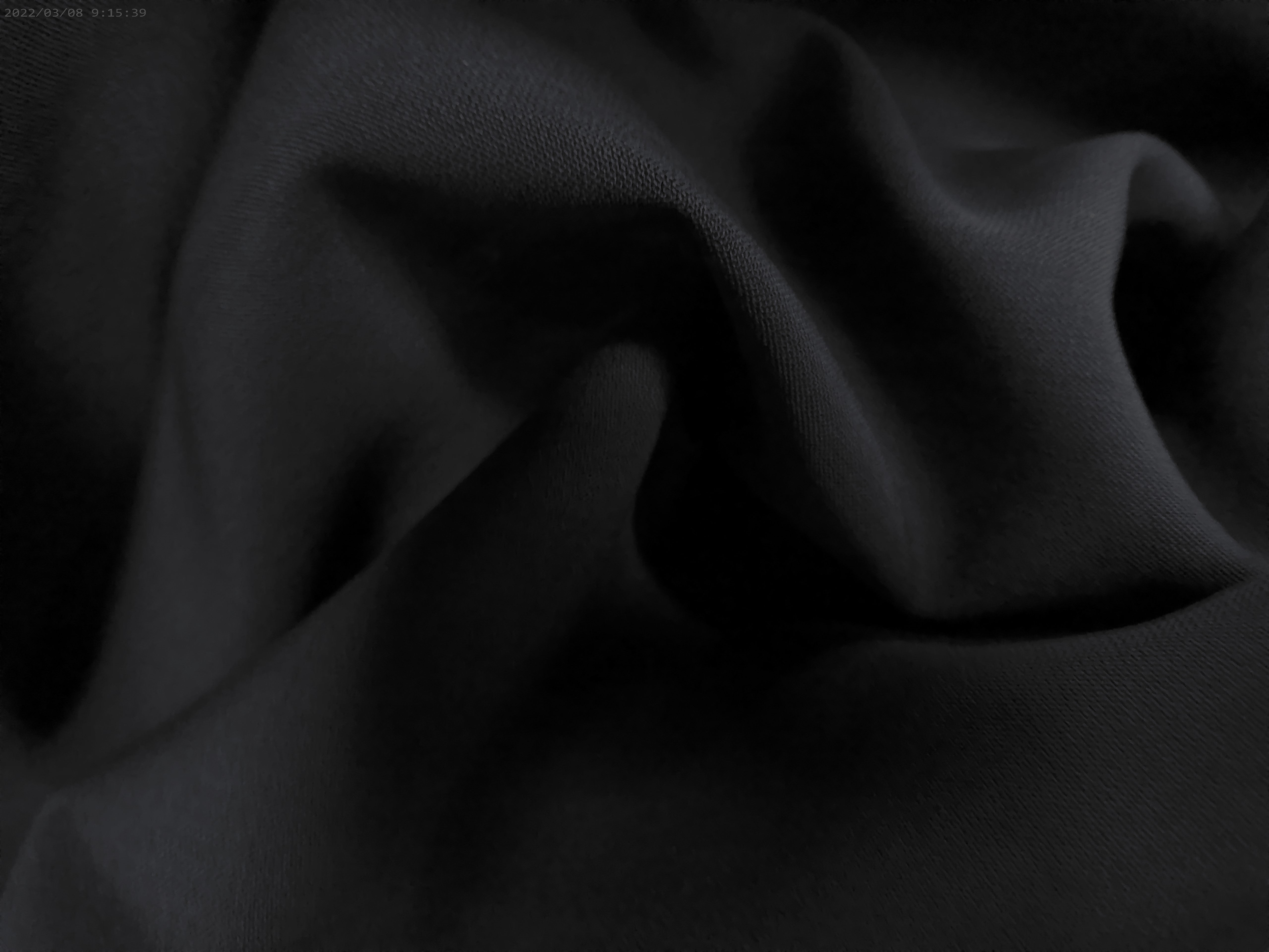 Black Plain Worsted Wool Suiting