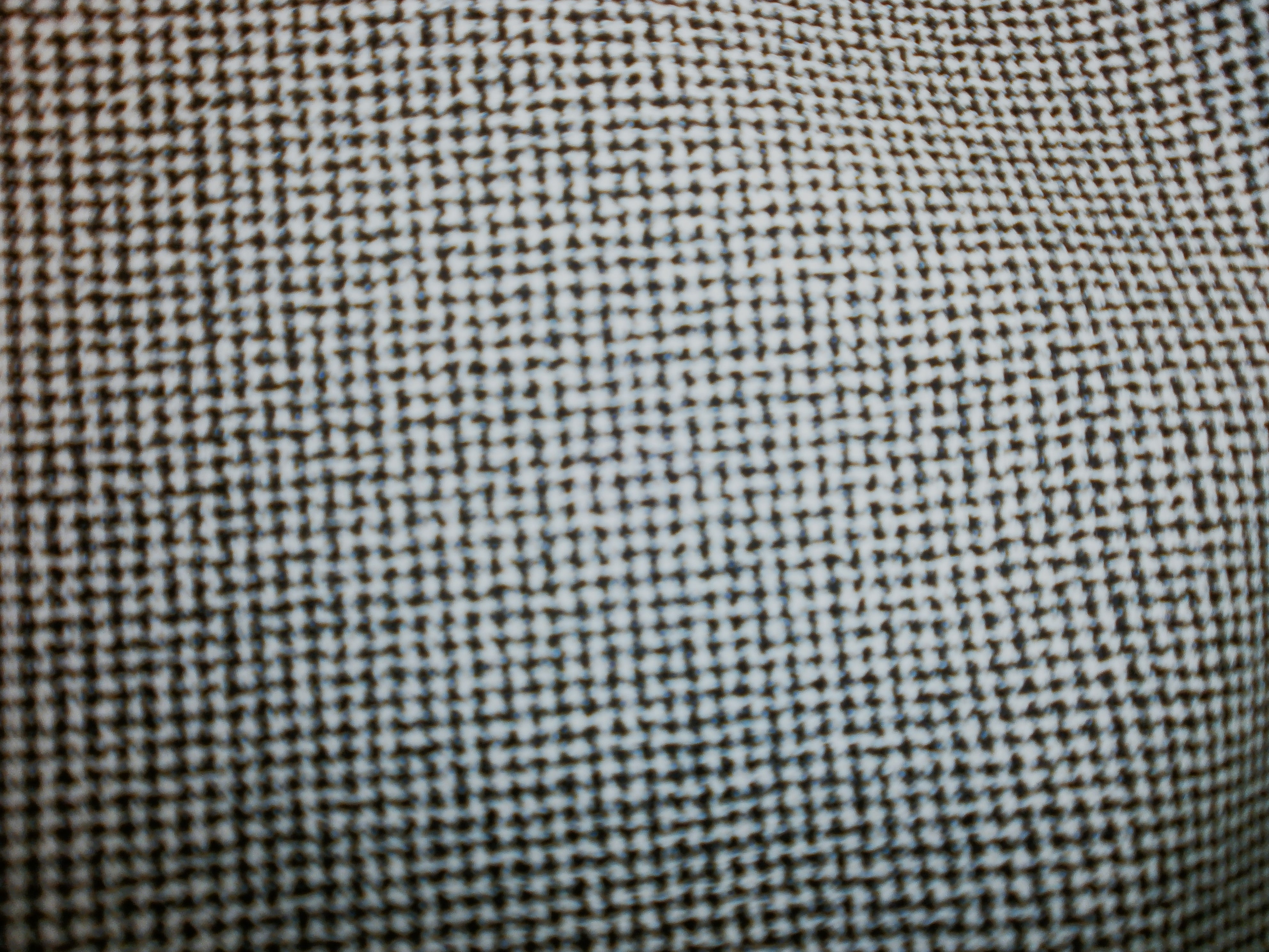 Black White Check Worsted Wool Suiting