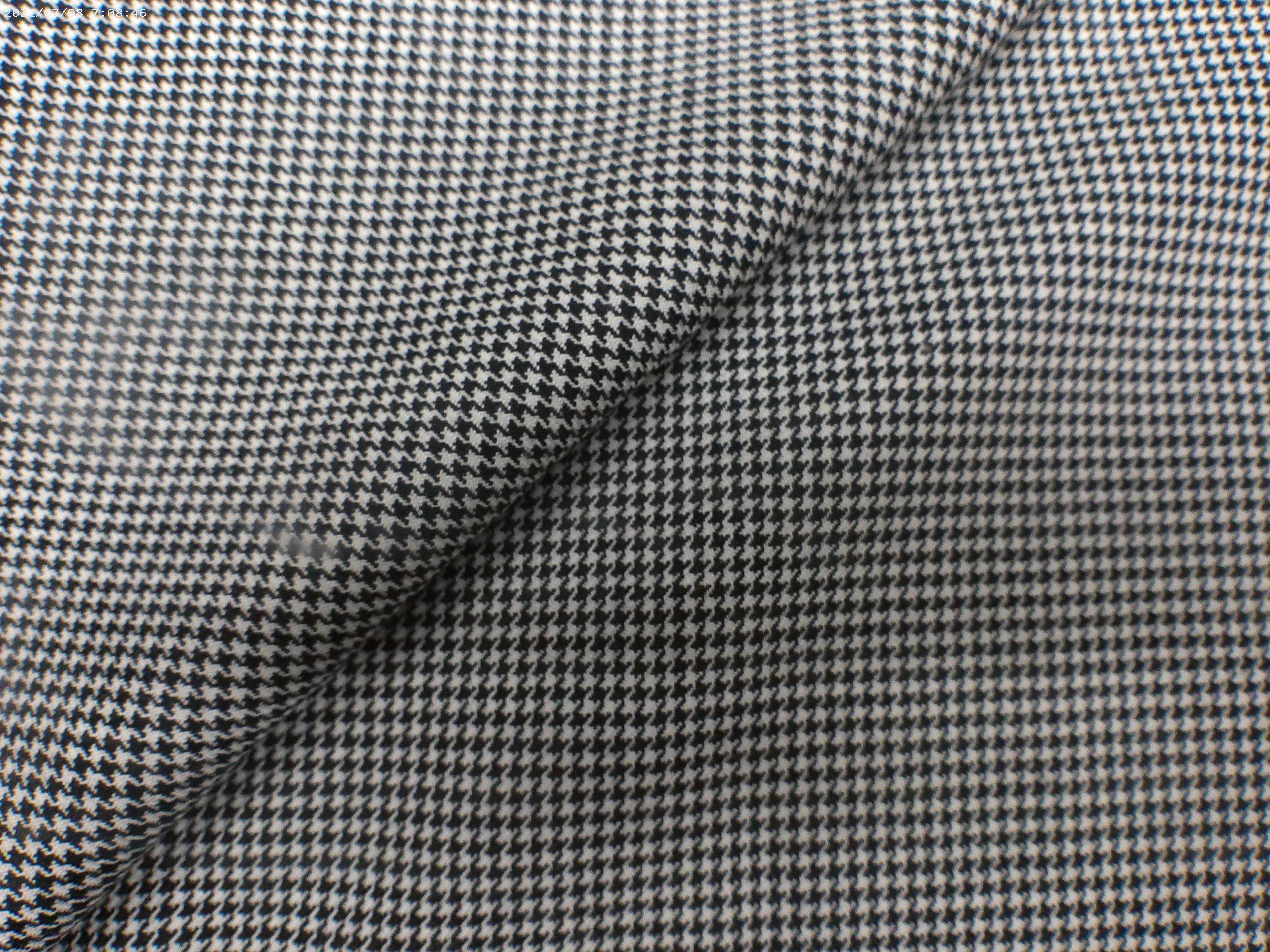 Black White Houndstooth Wool Blazer