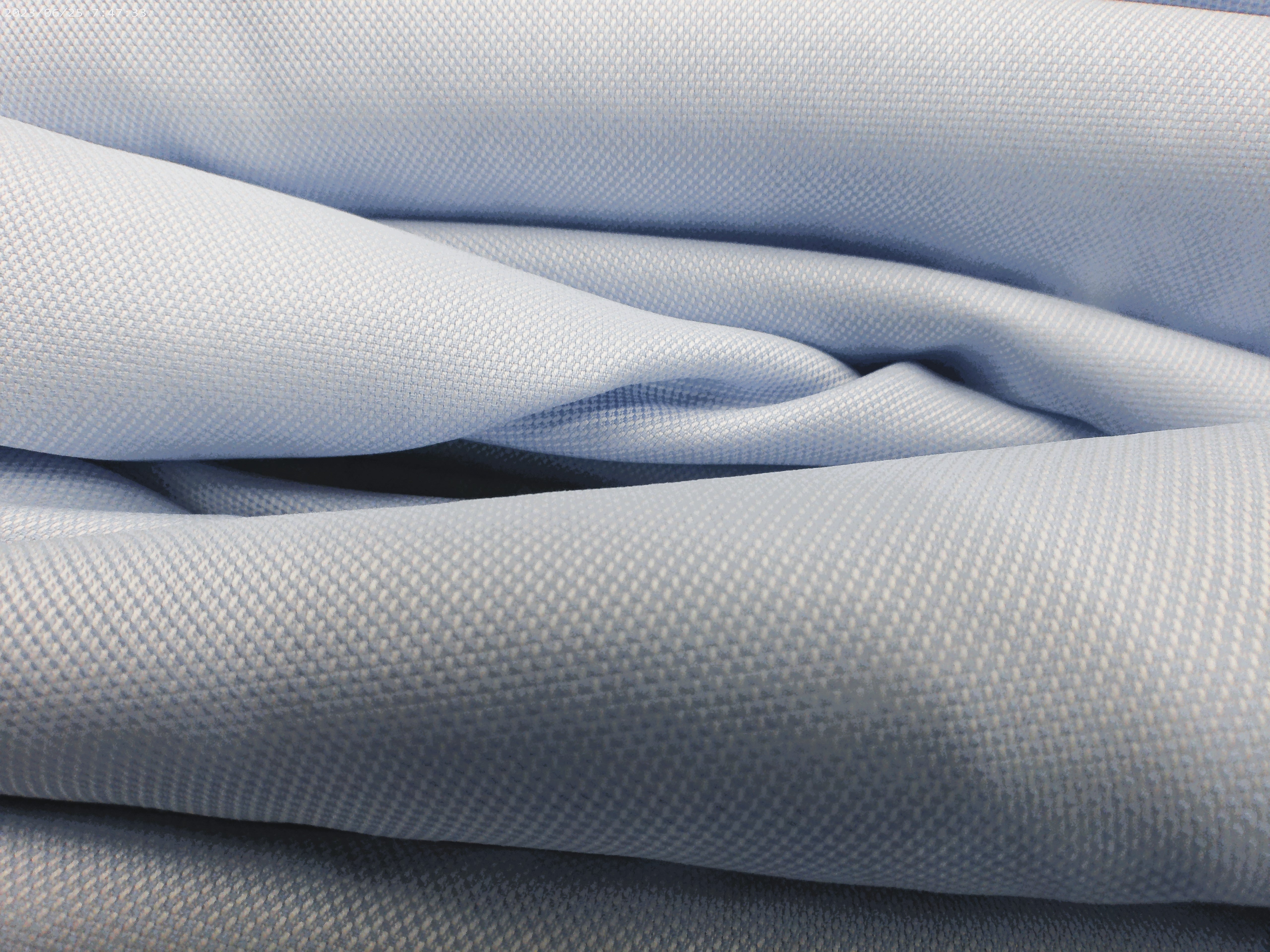 Blue Birdseye Egyptian Cotton Shirting