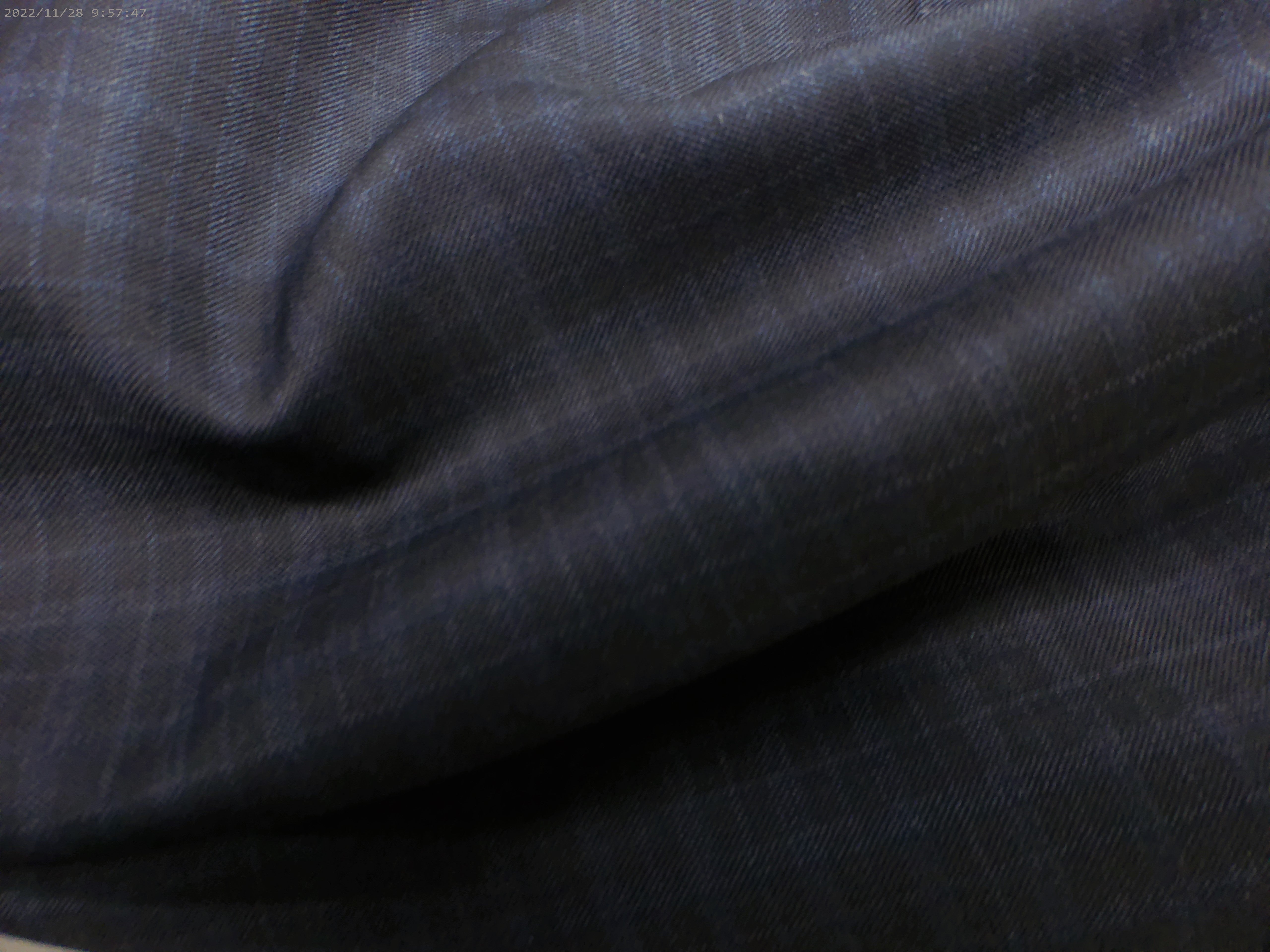 Blue Black Check Worsted Wool Suiting