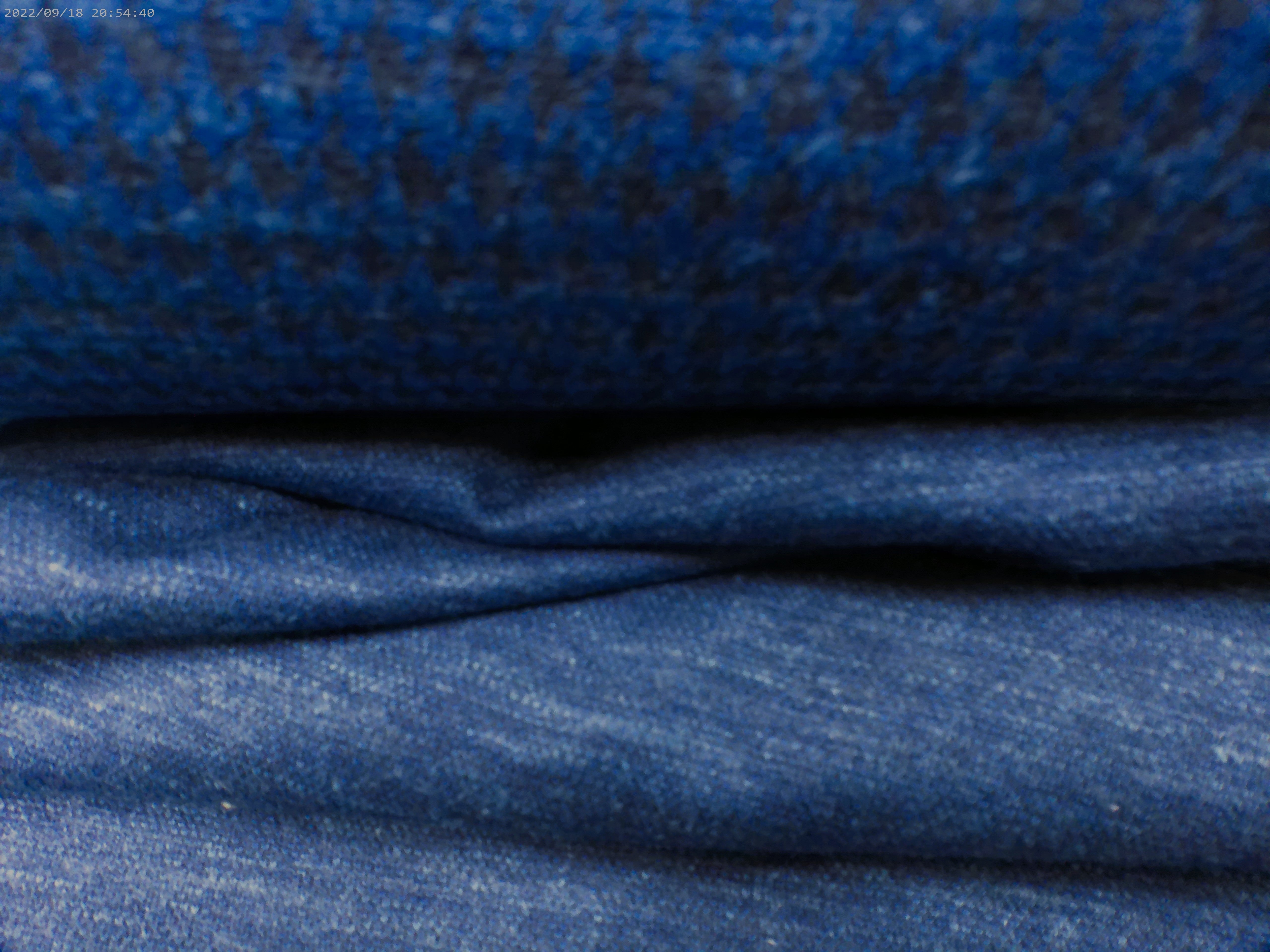 Blue Black Houndstooth Wool Dresses