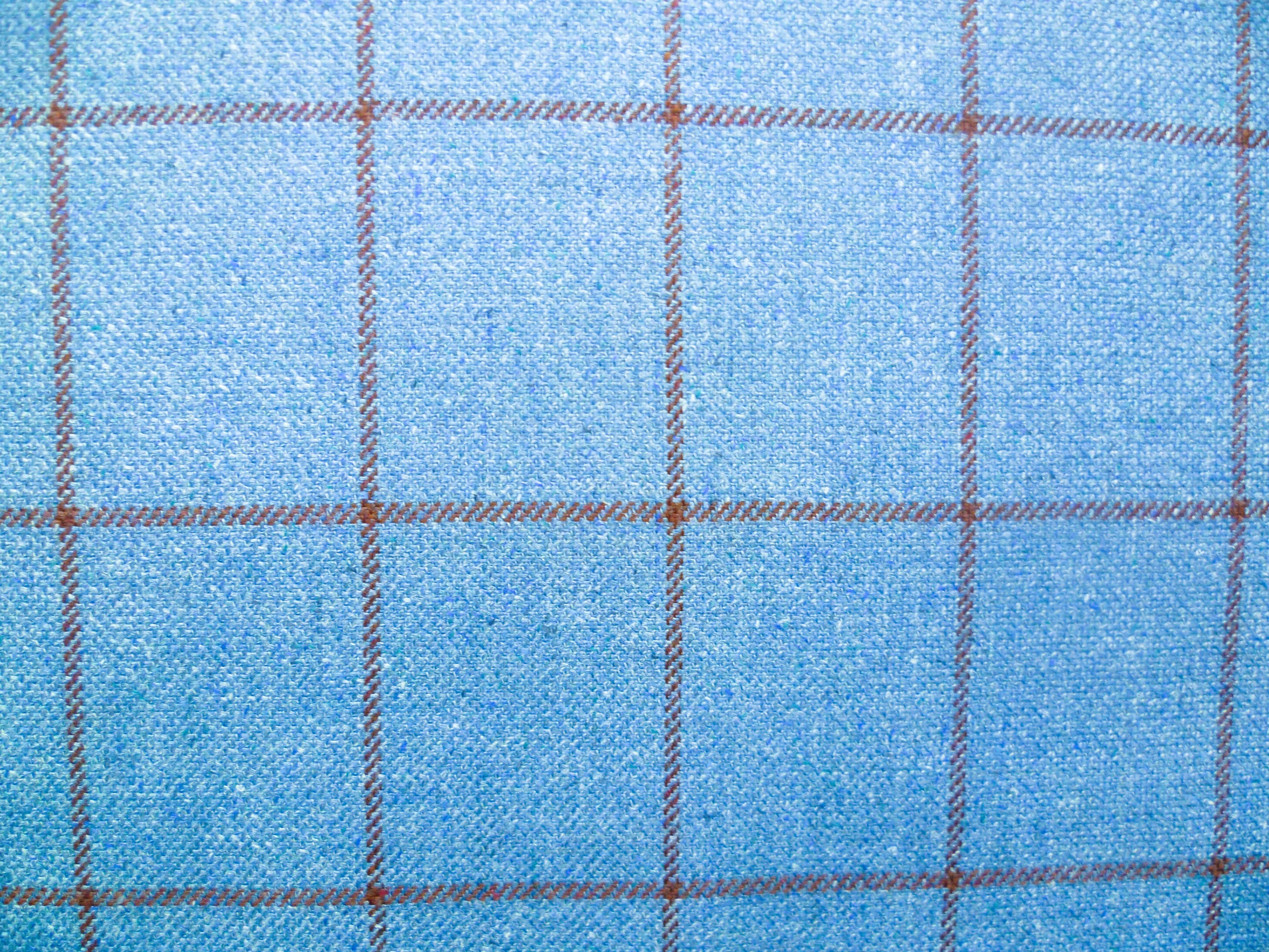 Blue Brown Silk Linen Blazer Suiting