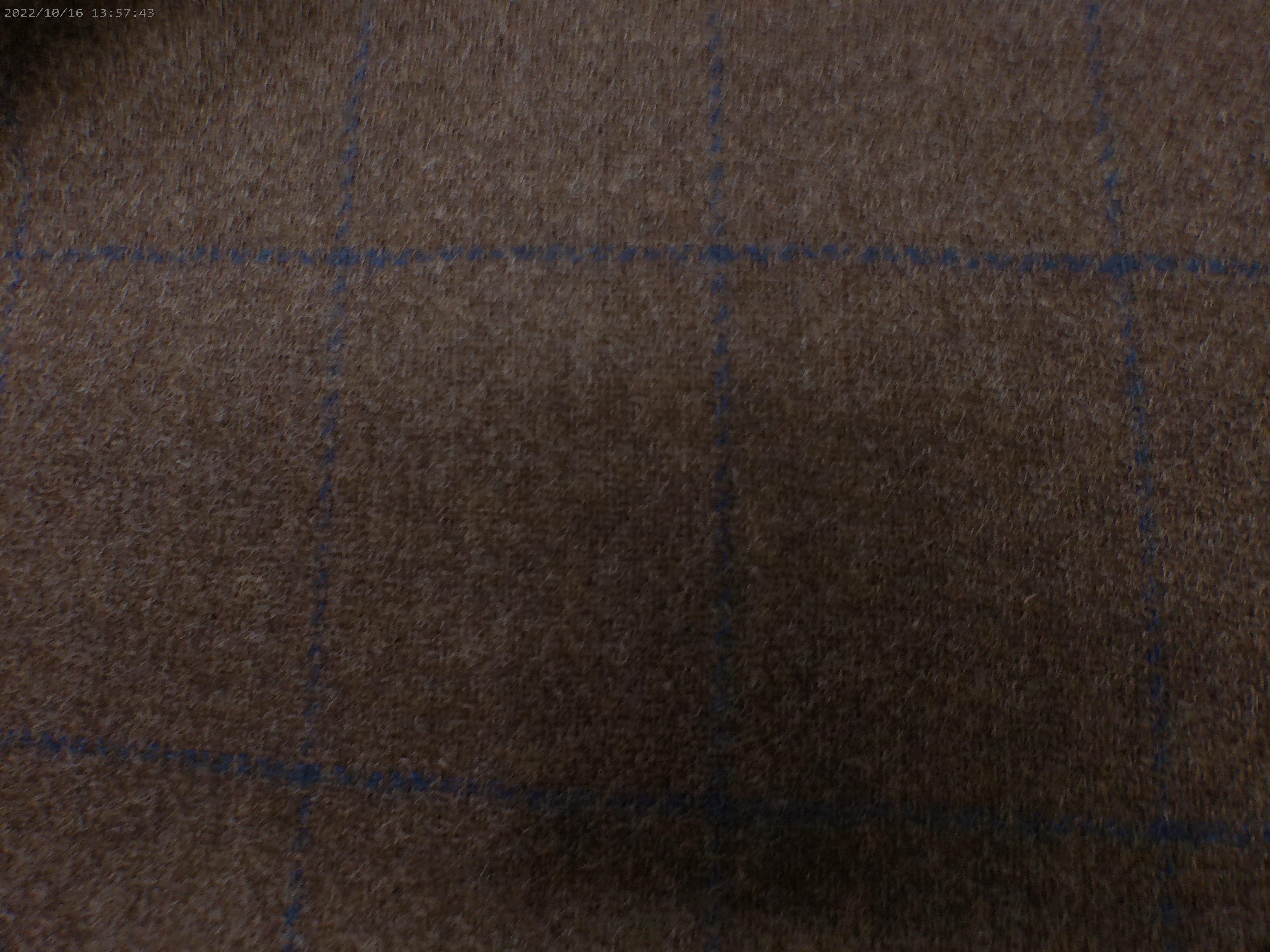 Blue Brown Windowpane Wool Blazer