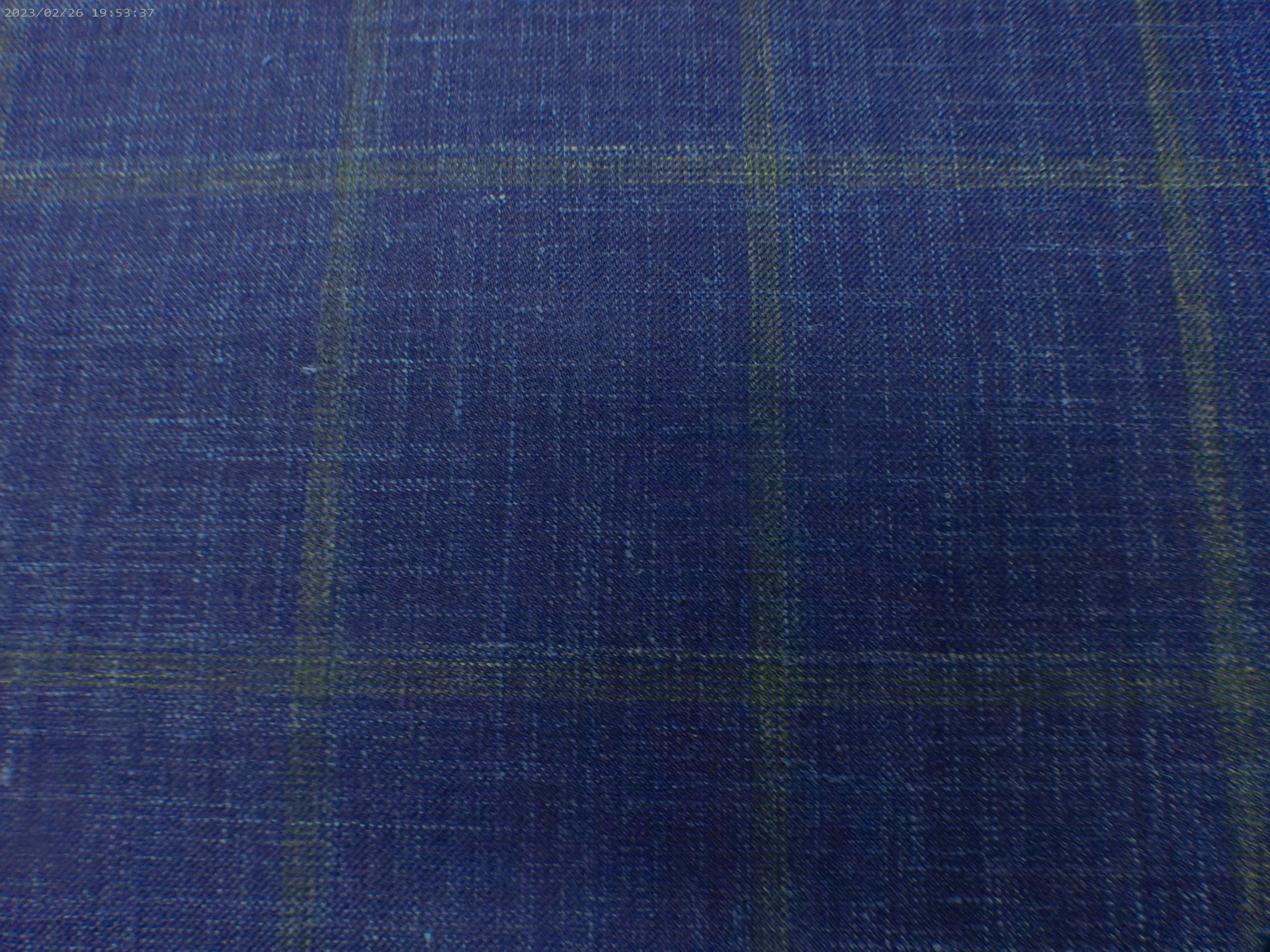 Blue Green Check Silk Linen Wool Blazer