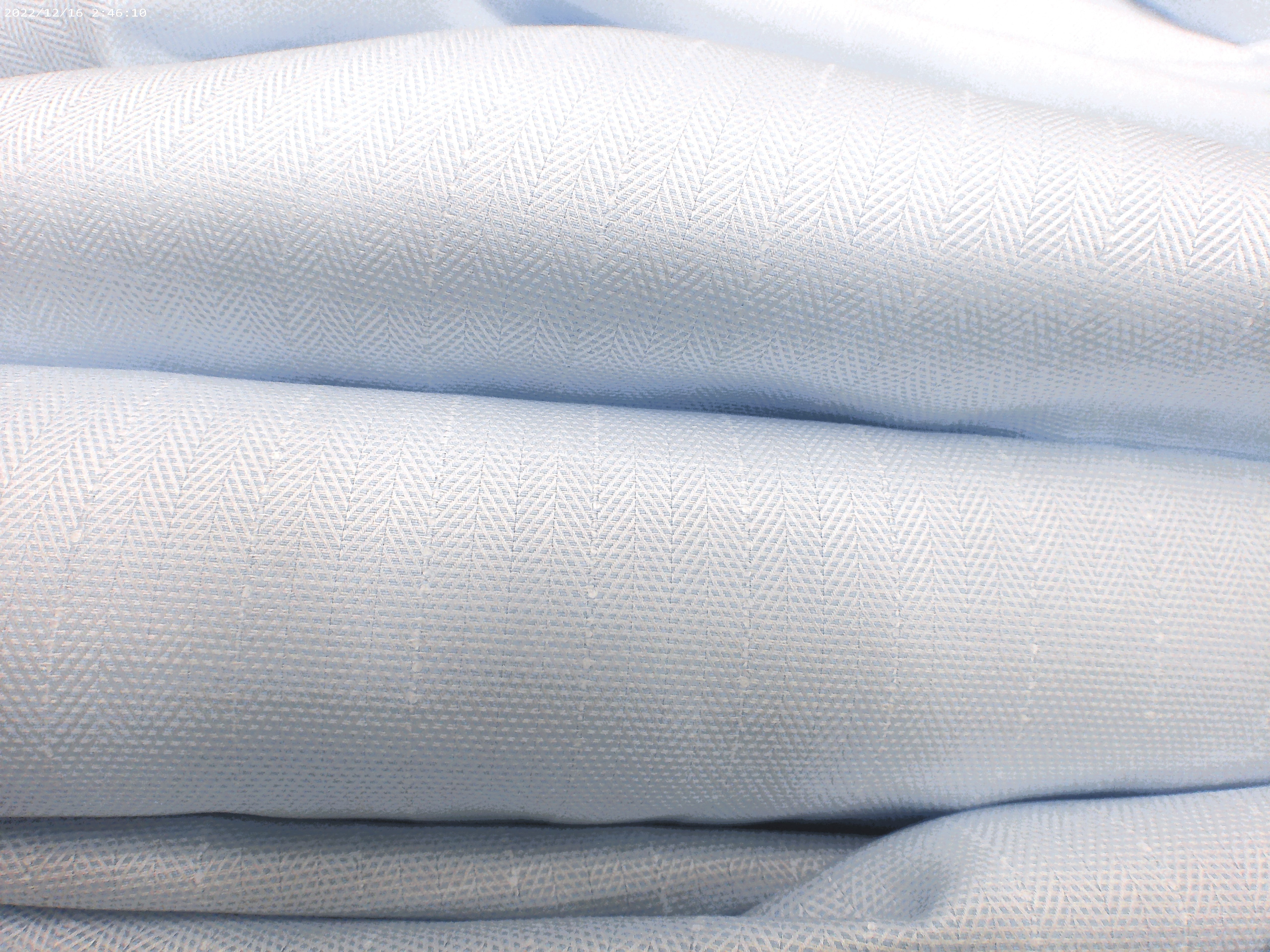 Blue Herringbone Egyptian Cotton Dresses Shirting