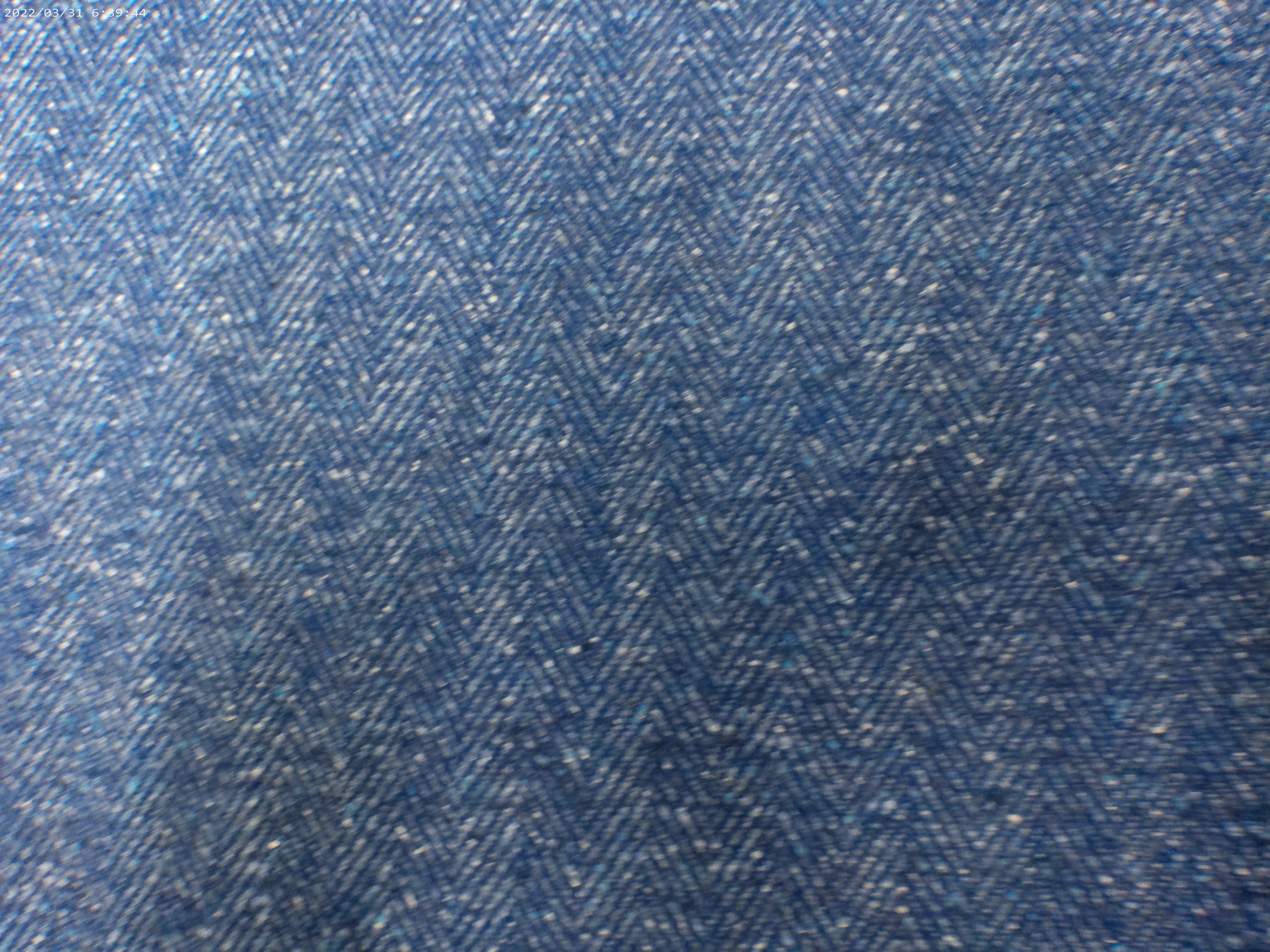 Blue Herringbone Wool Silk Blazer