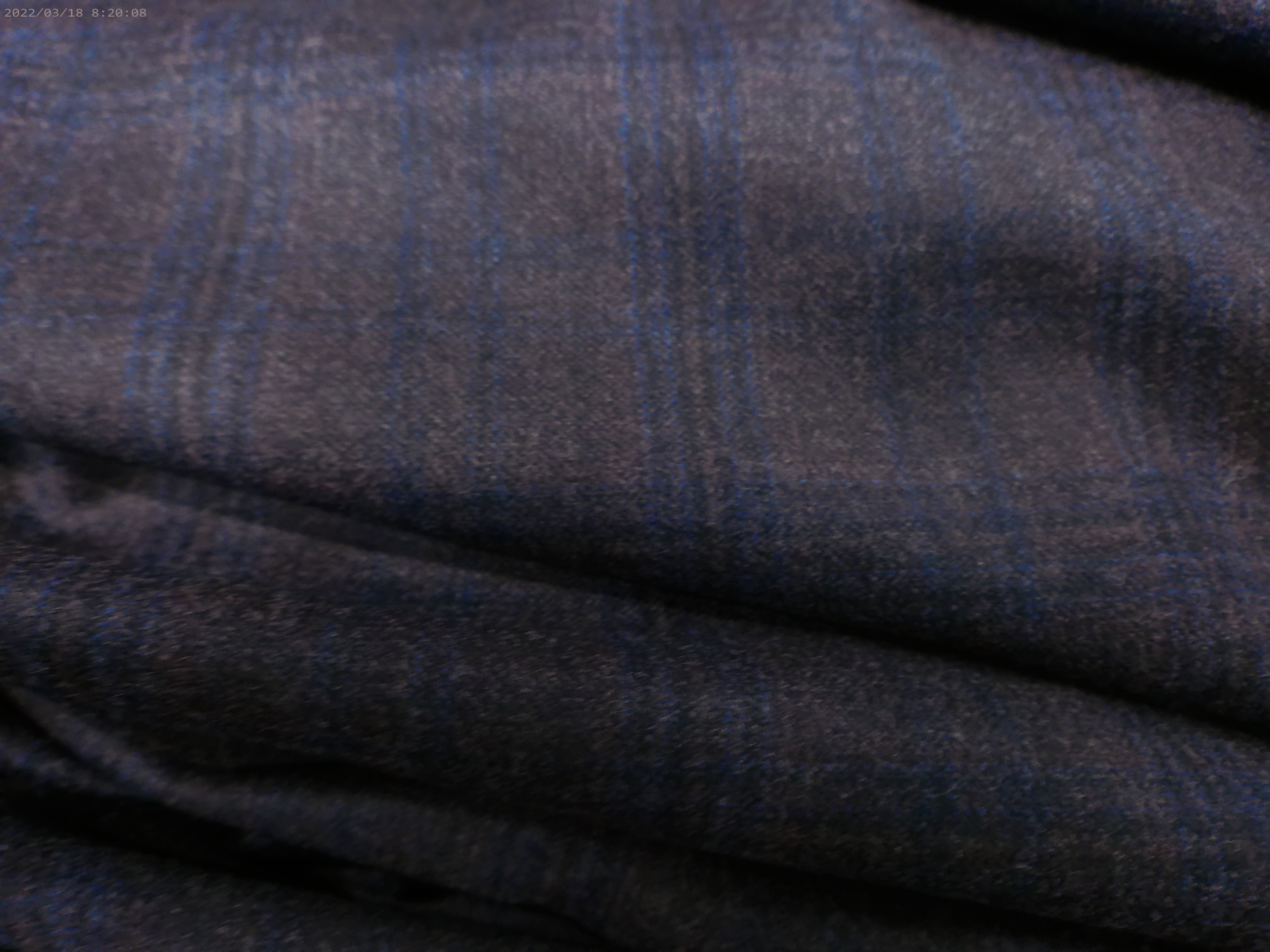 Blue Navy Check Wool Cashmere Blazer