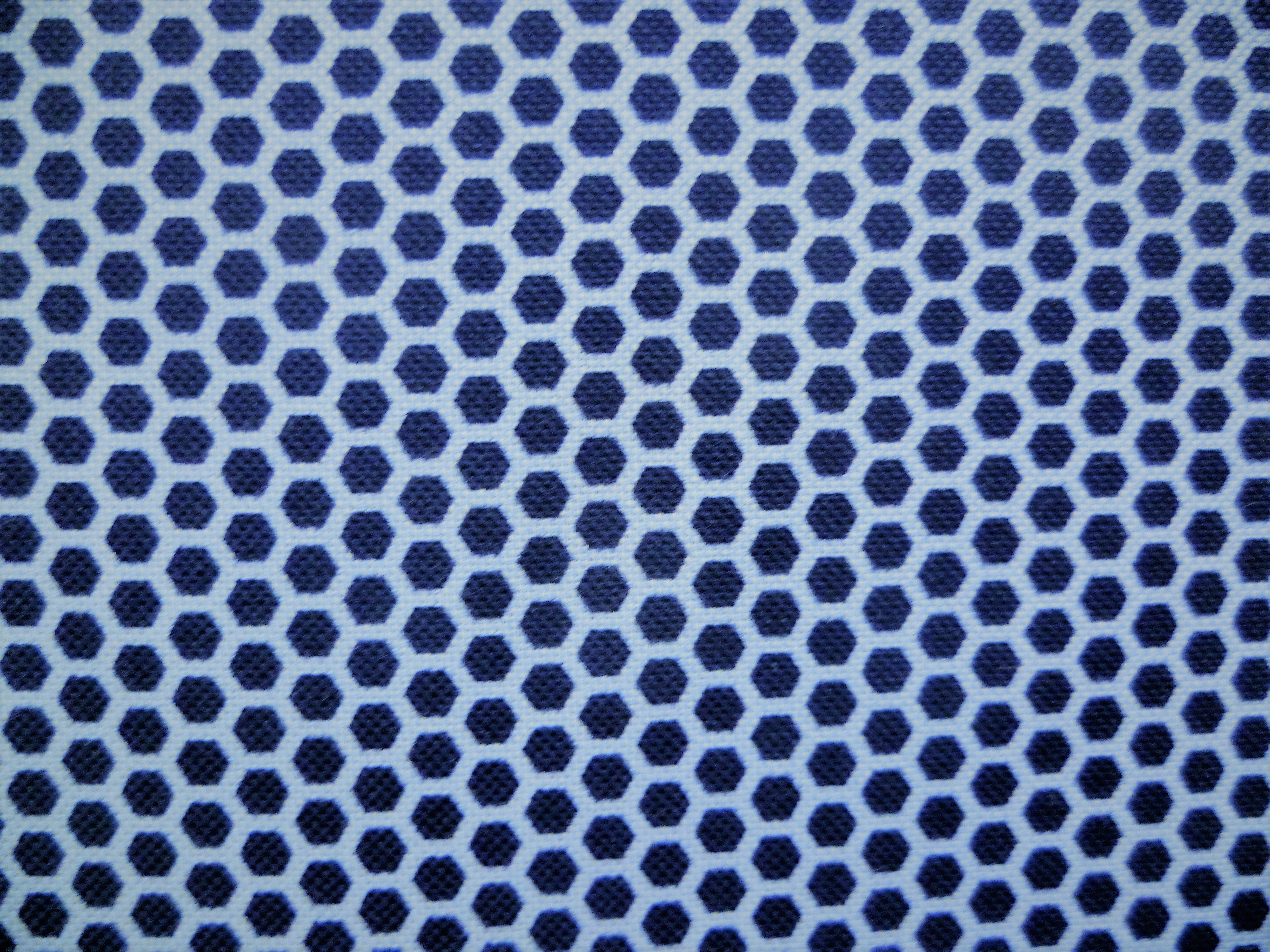Blue Navy Geometric Cotton Shirting
