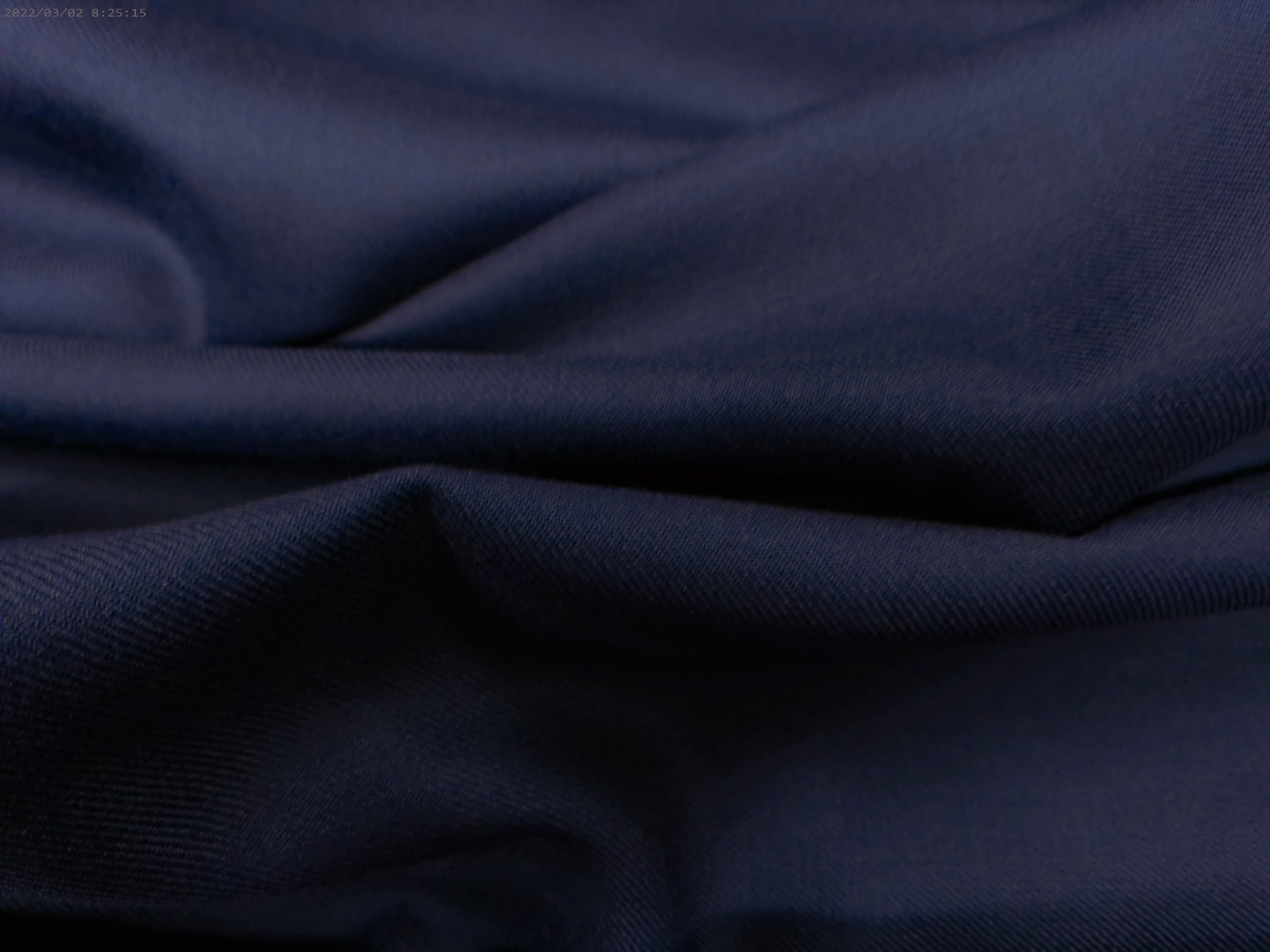 Blue Plain Wool Suiting
