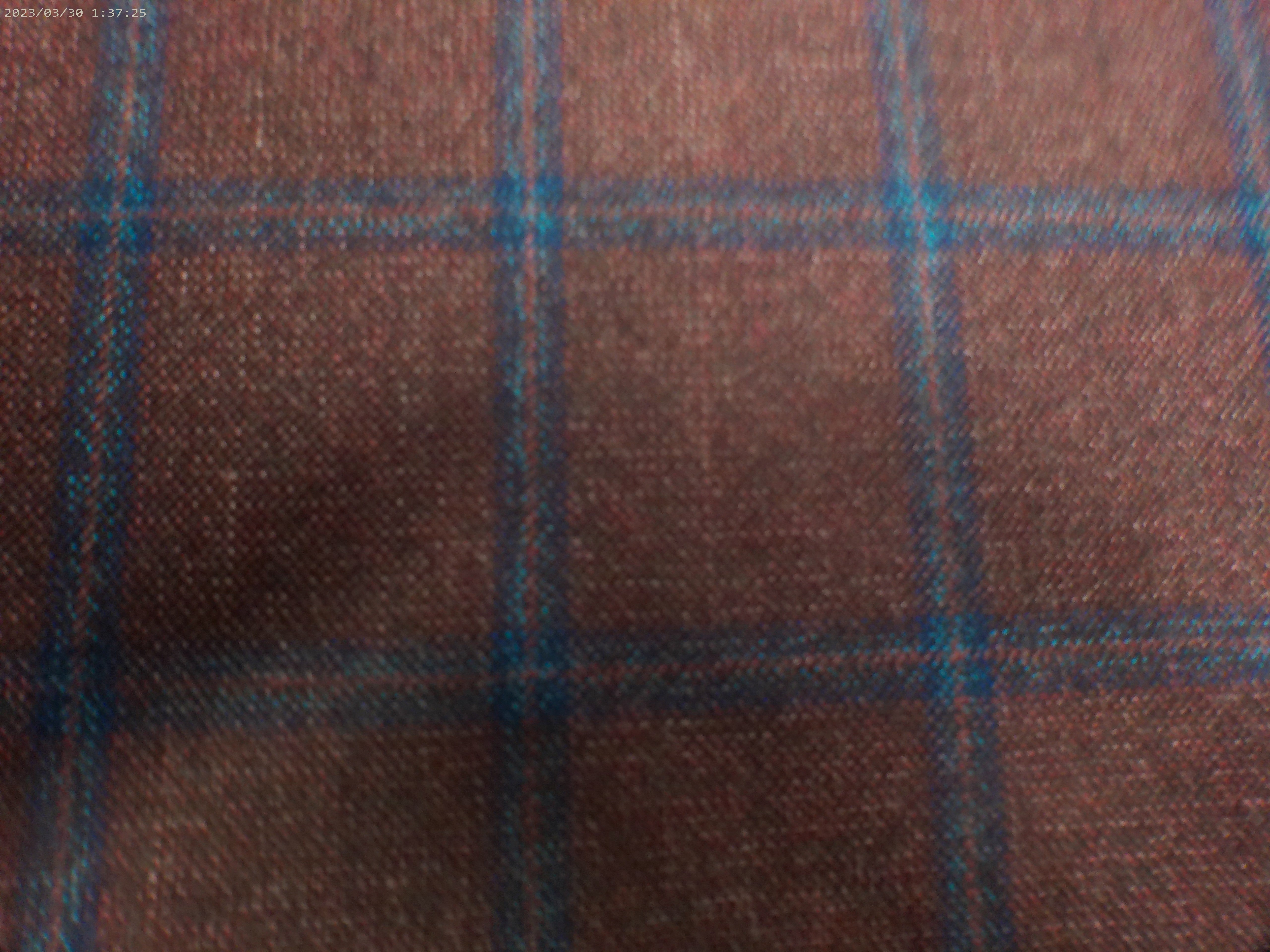 Blue Red Check Cashmere Wool Blazer