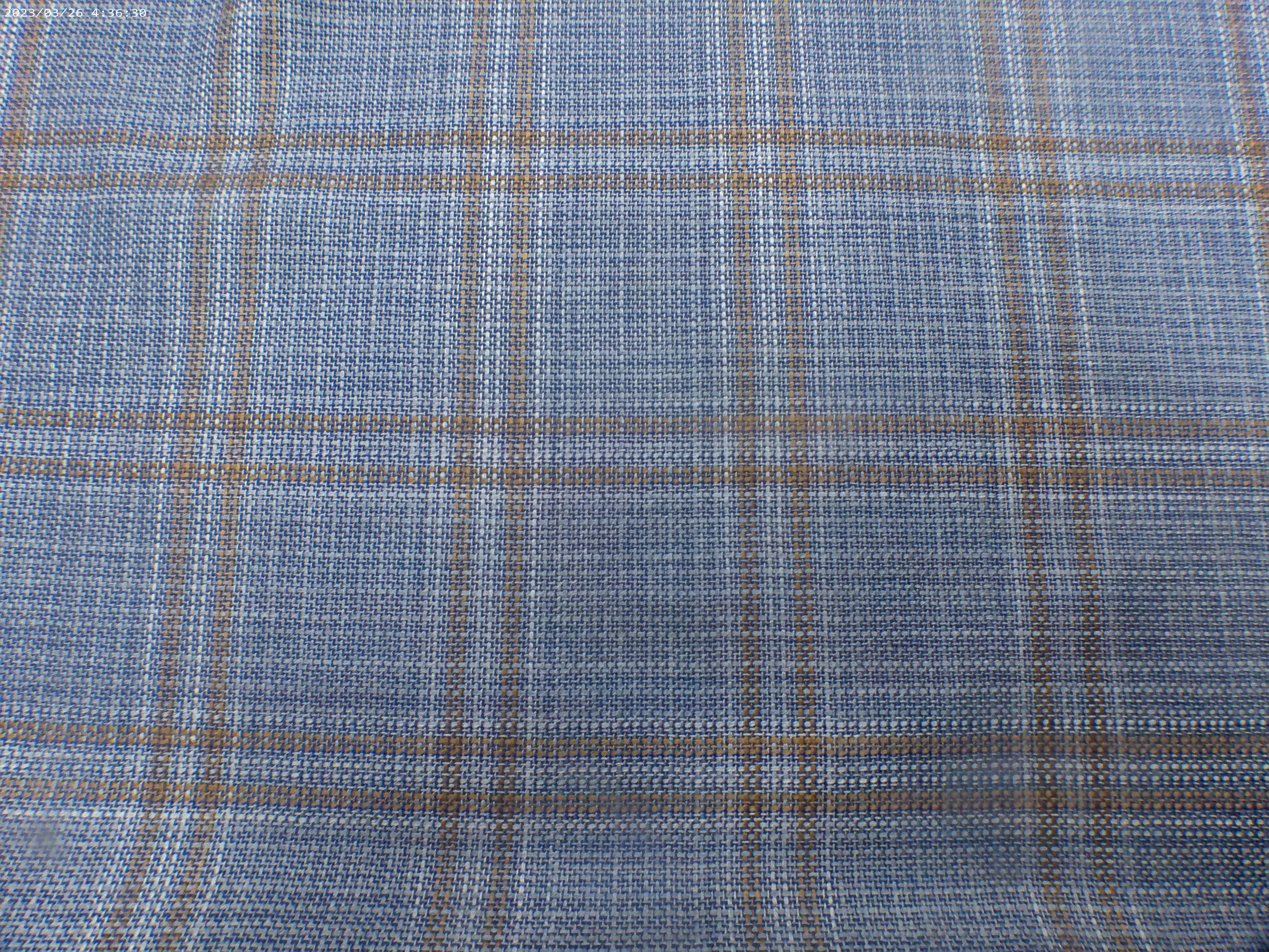 Blue & Red Windowpane Wool Blazer Suiting