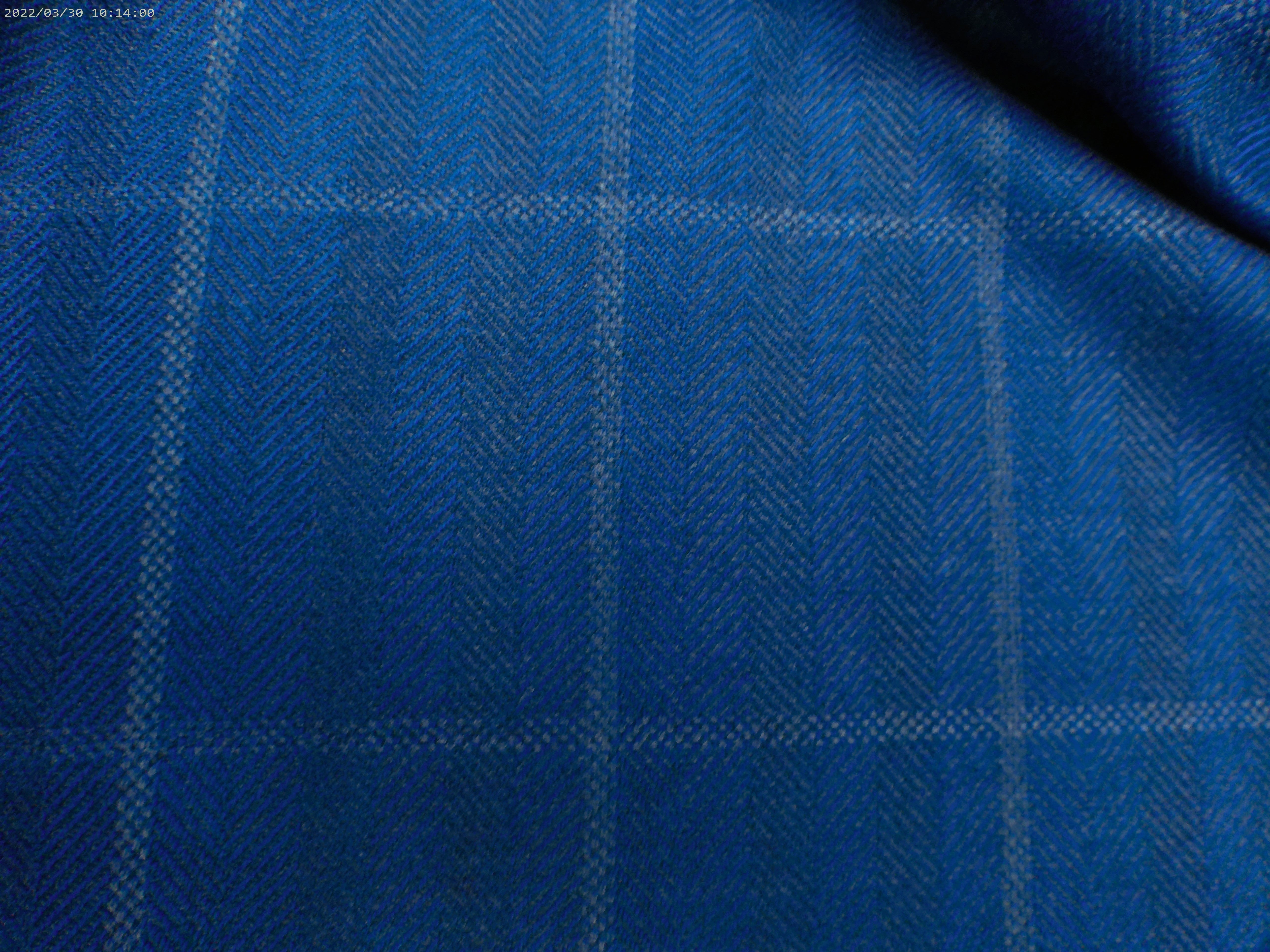 Blue Tonal Check Cashmere Wool Blazer Suiting