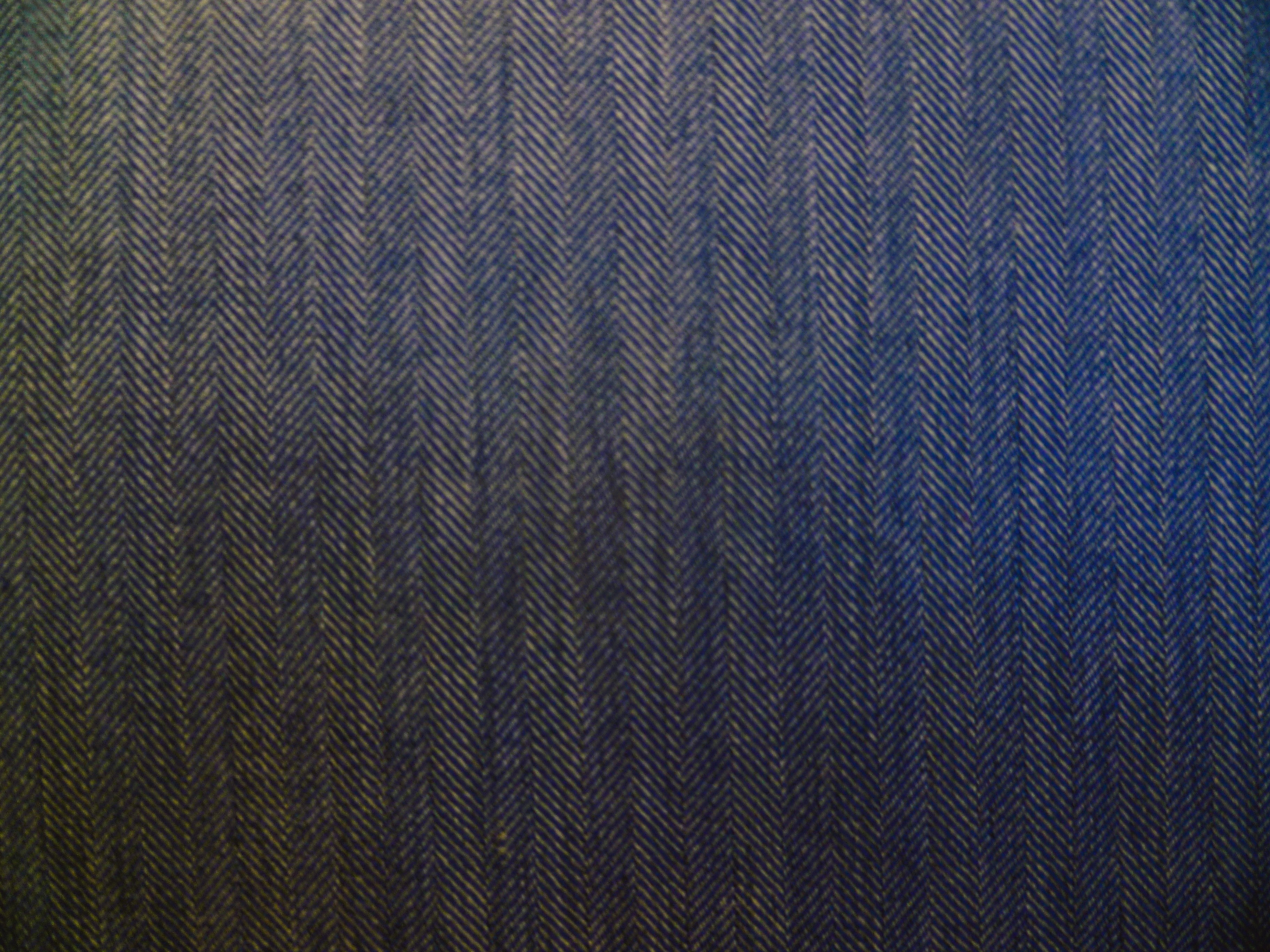 Blue Tonal Herringbone Wool Suiting