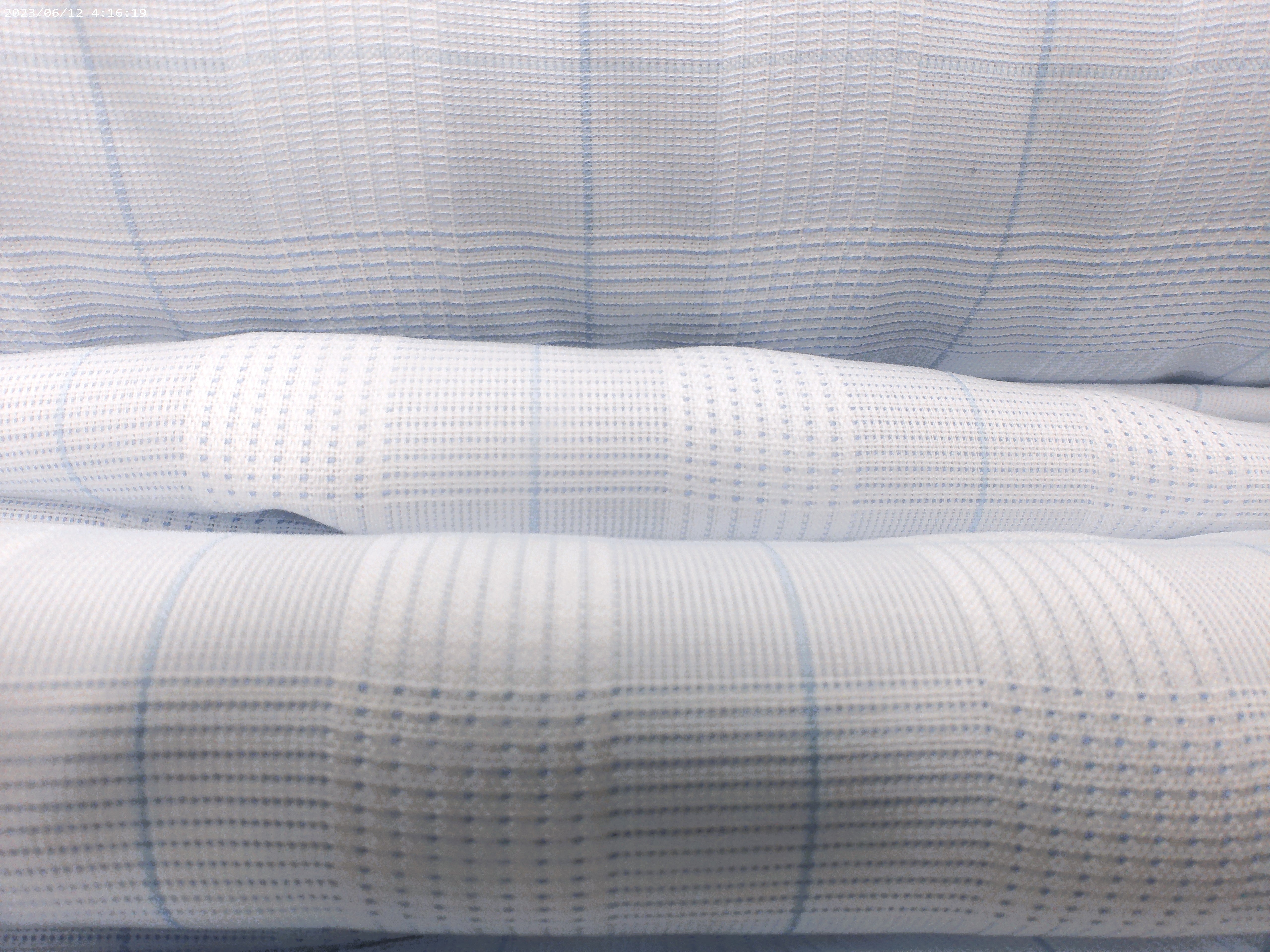 Blue White Check Cotton Shirting