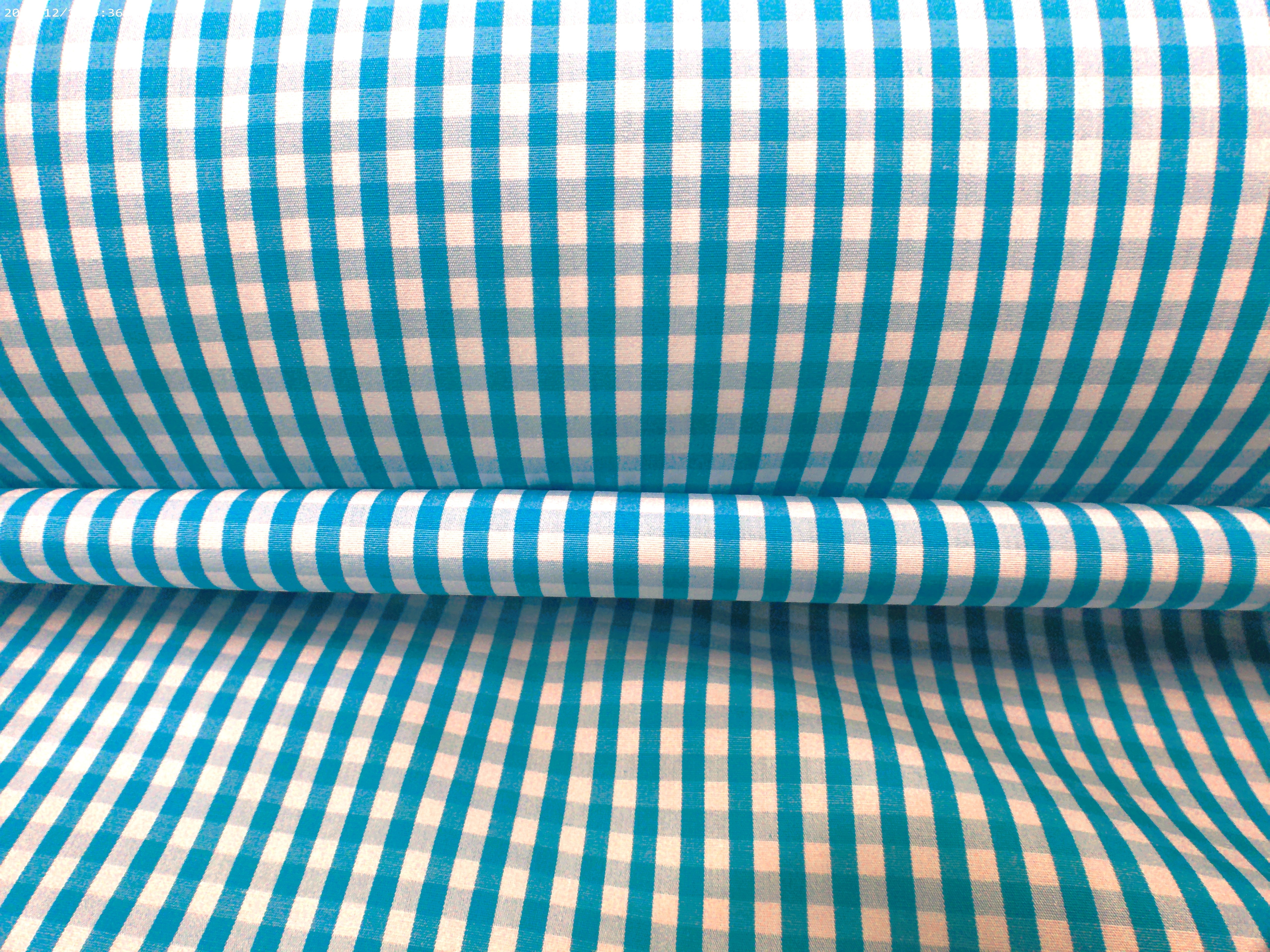 Blue White Check Egyptian Cotton Shirting