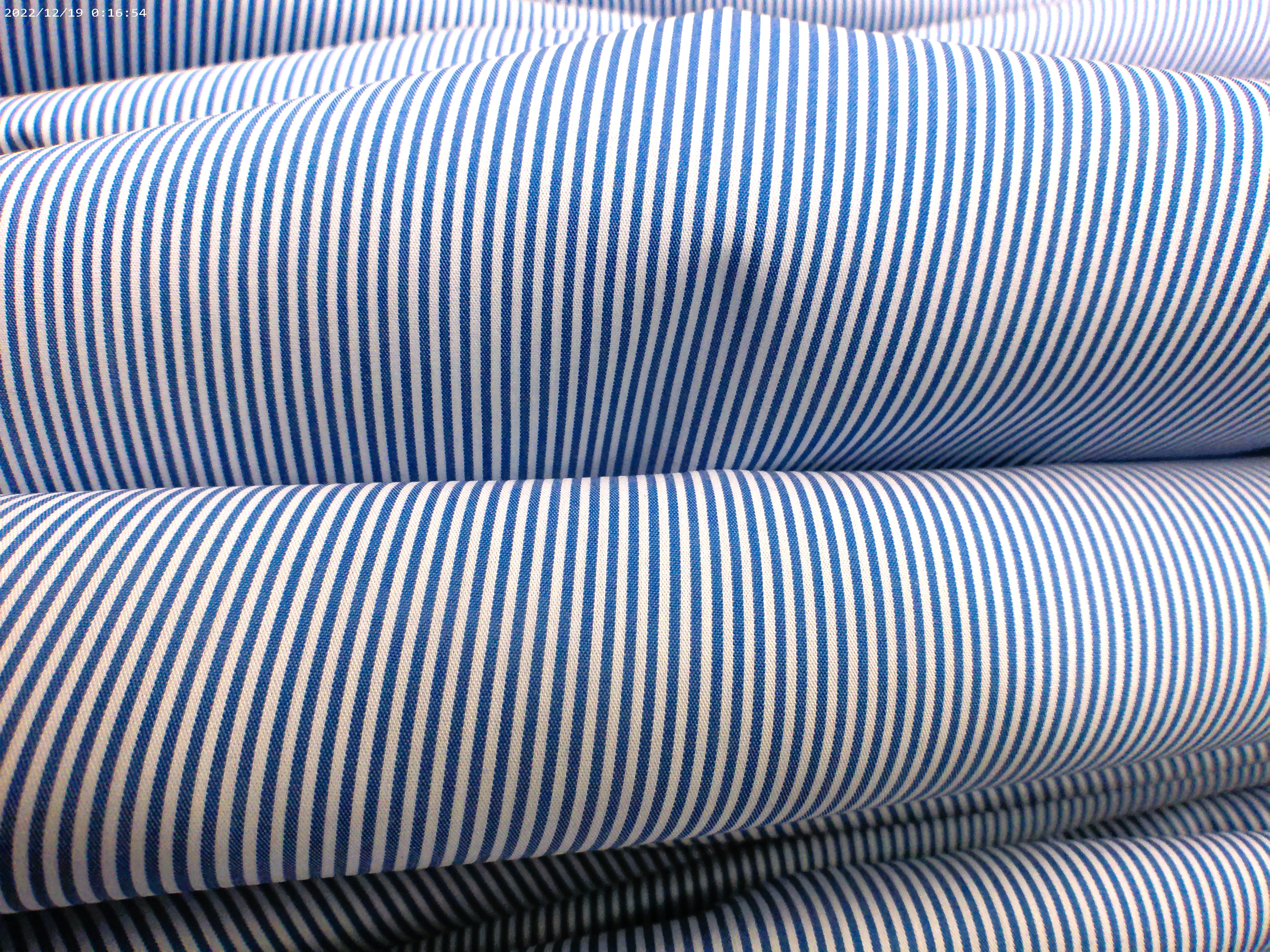 Blue White Stripe Egyptian Cotton Dresses Shirting