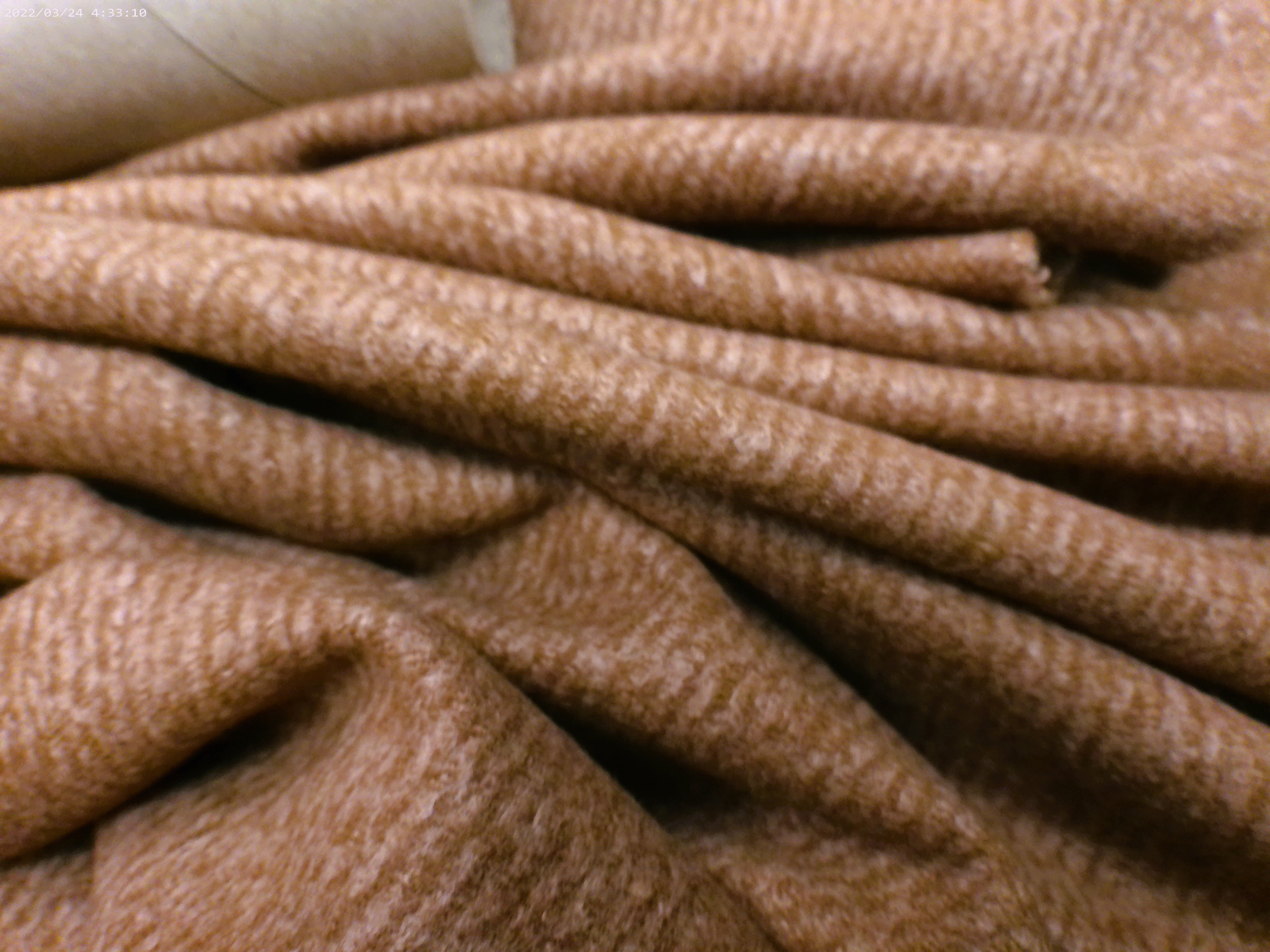 Brown Plain Cashmere Blazer Coating