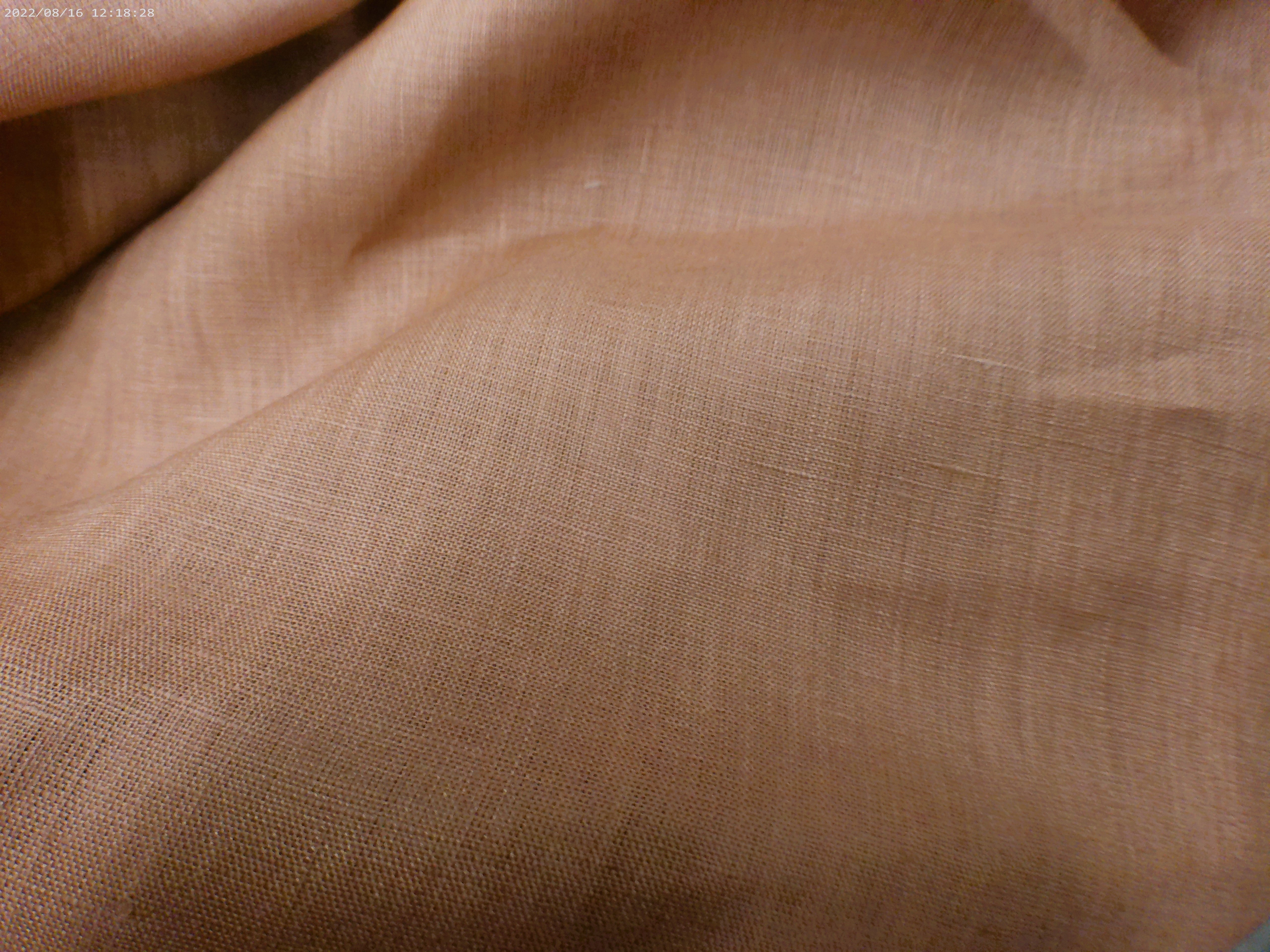 Brown Plain Linen Shirting