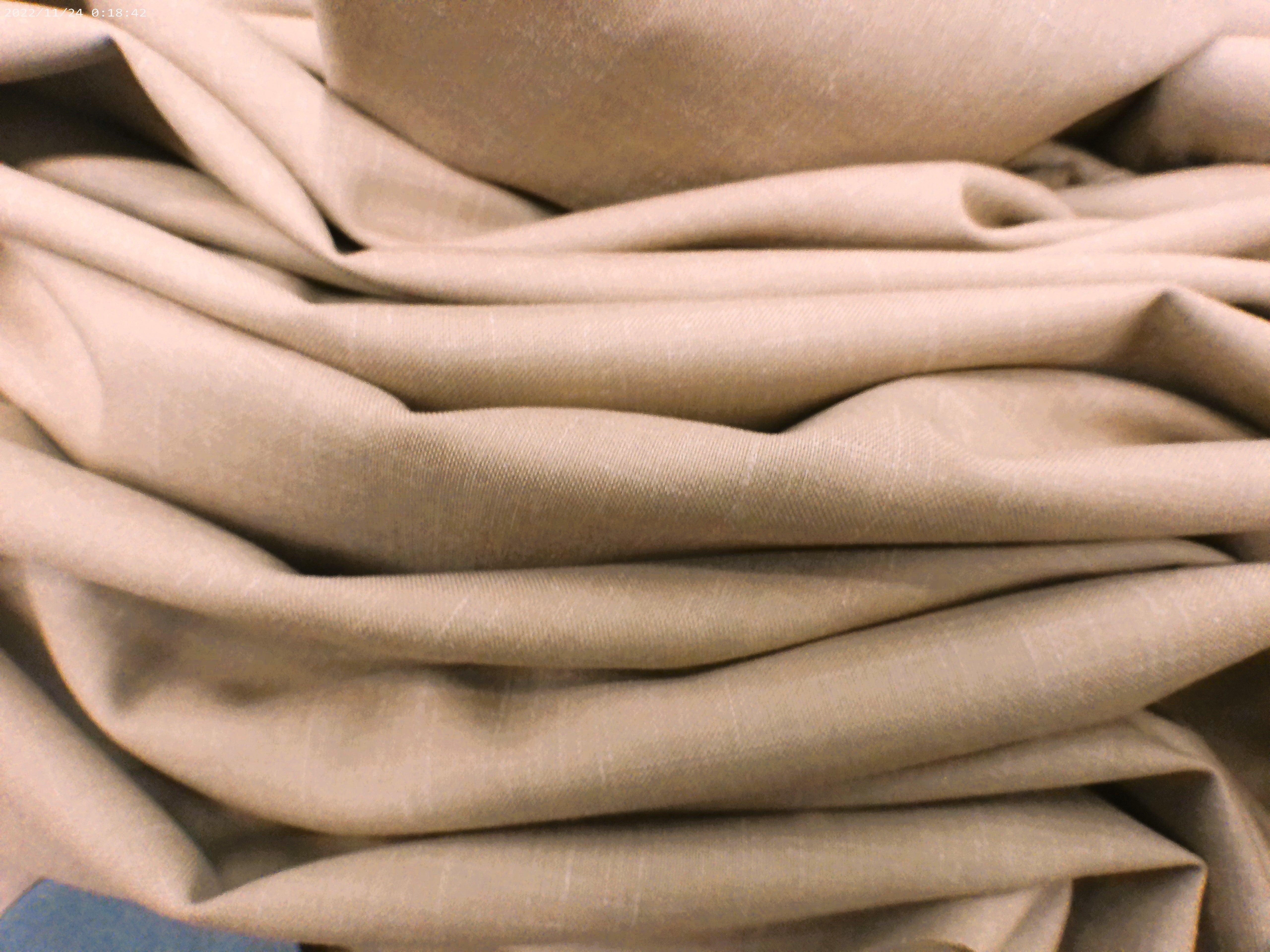 Brown Plain Silk Linen Suiting