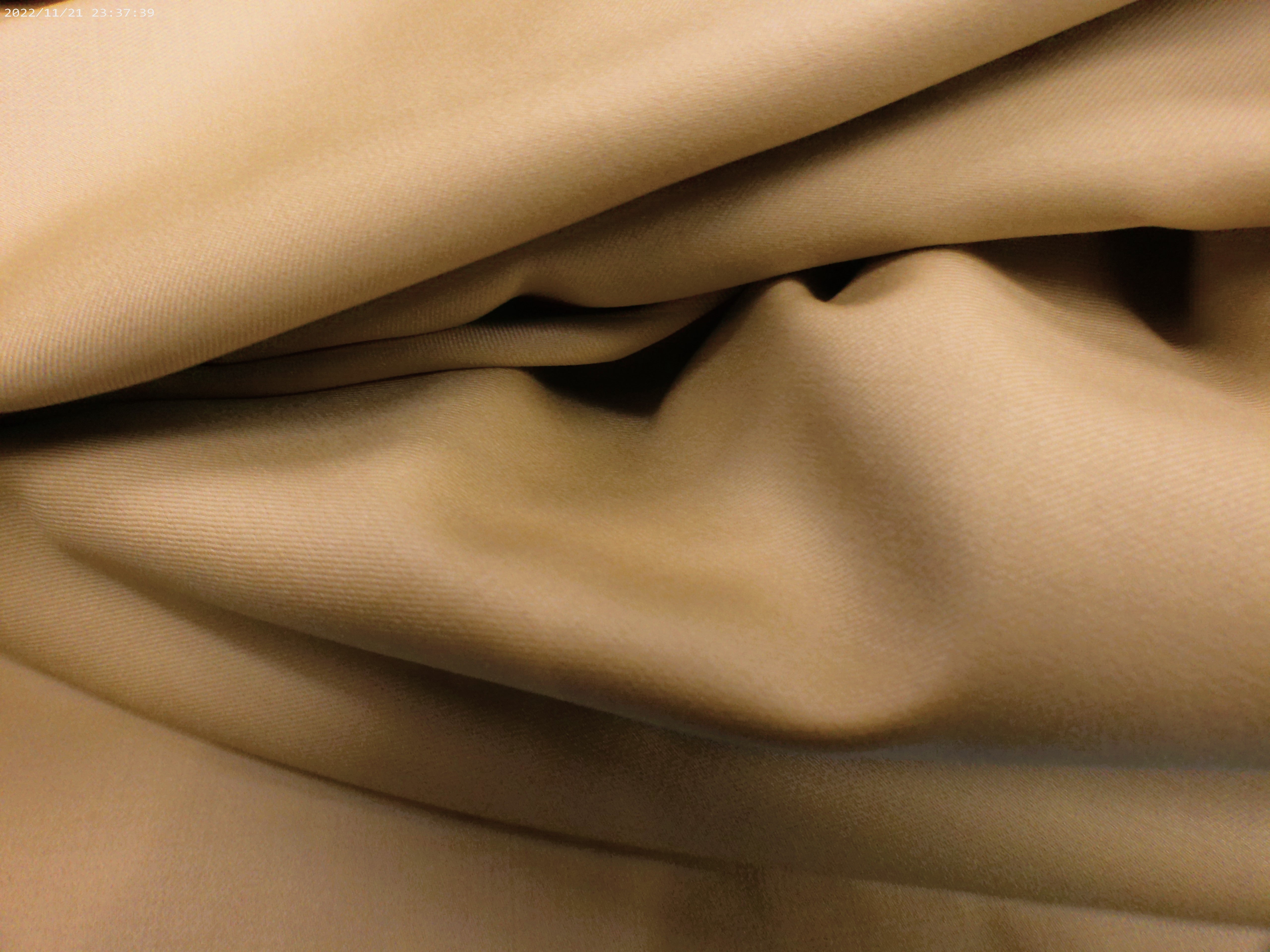 Brown Plain Worsted Wool Suiting