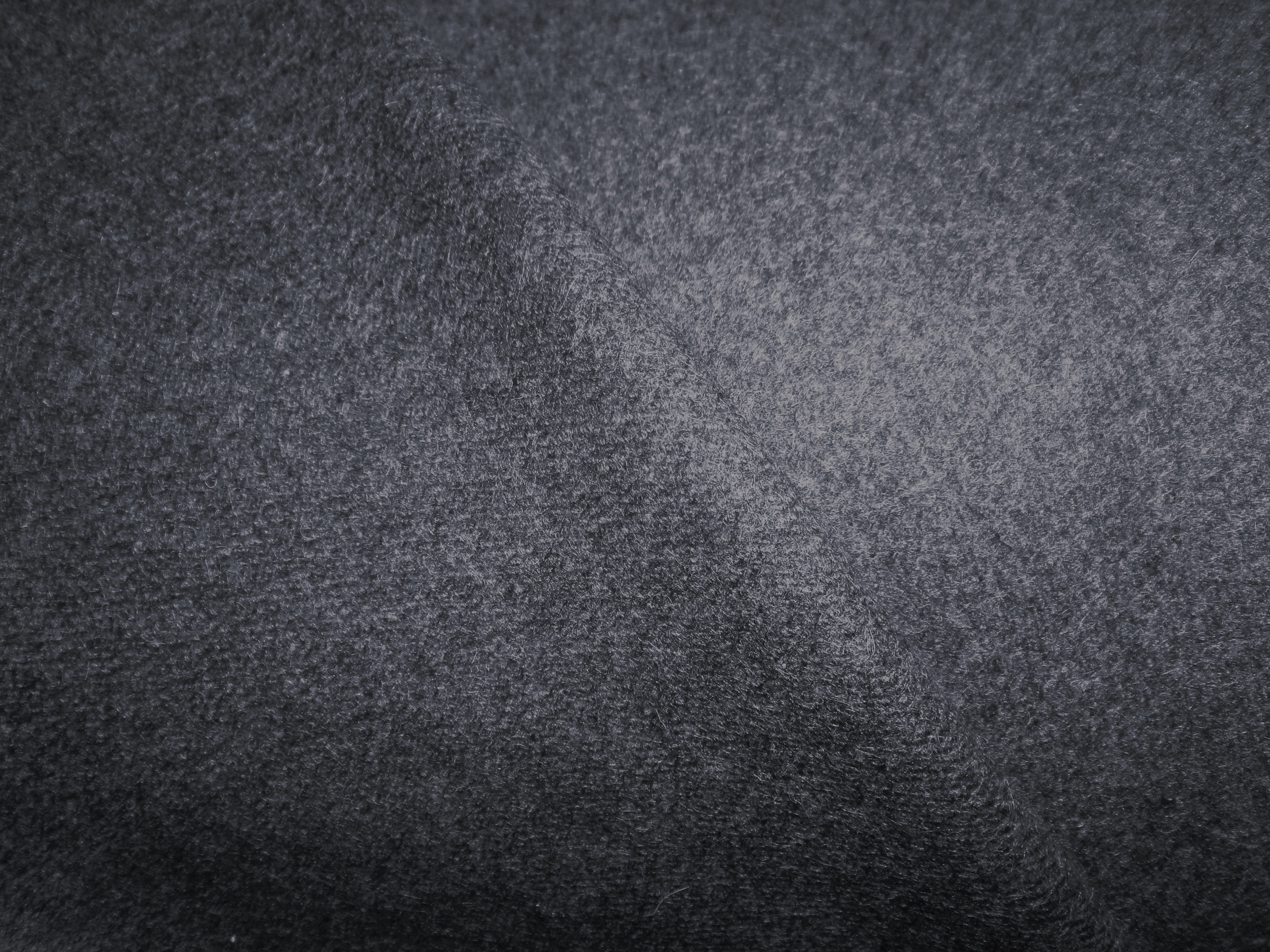 Charcoal Grey Plain Wool Coating