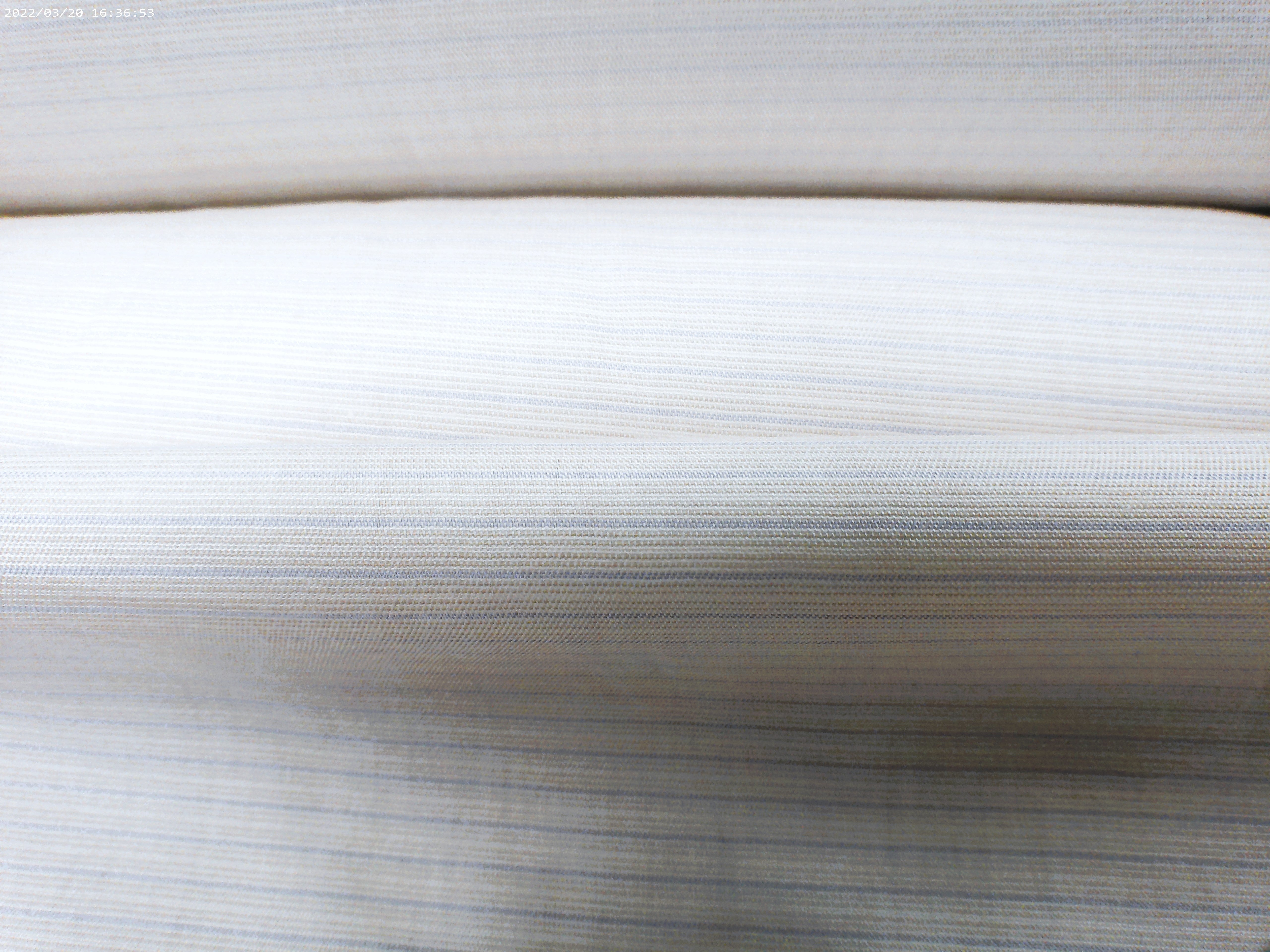 Cream Blue Stripe Cotton Accessories