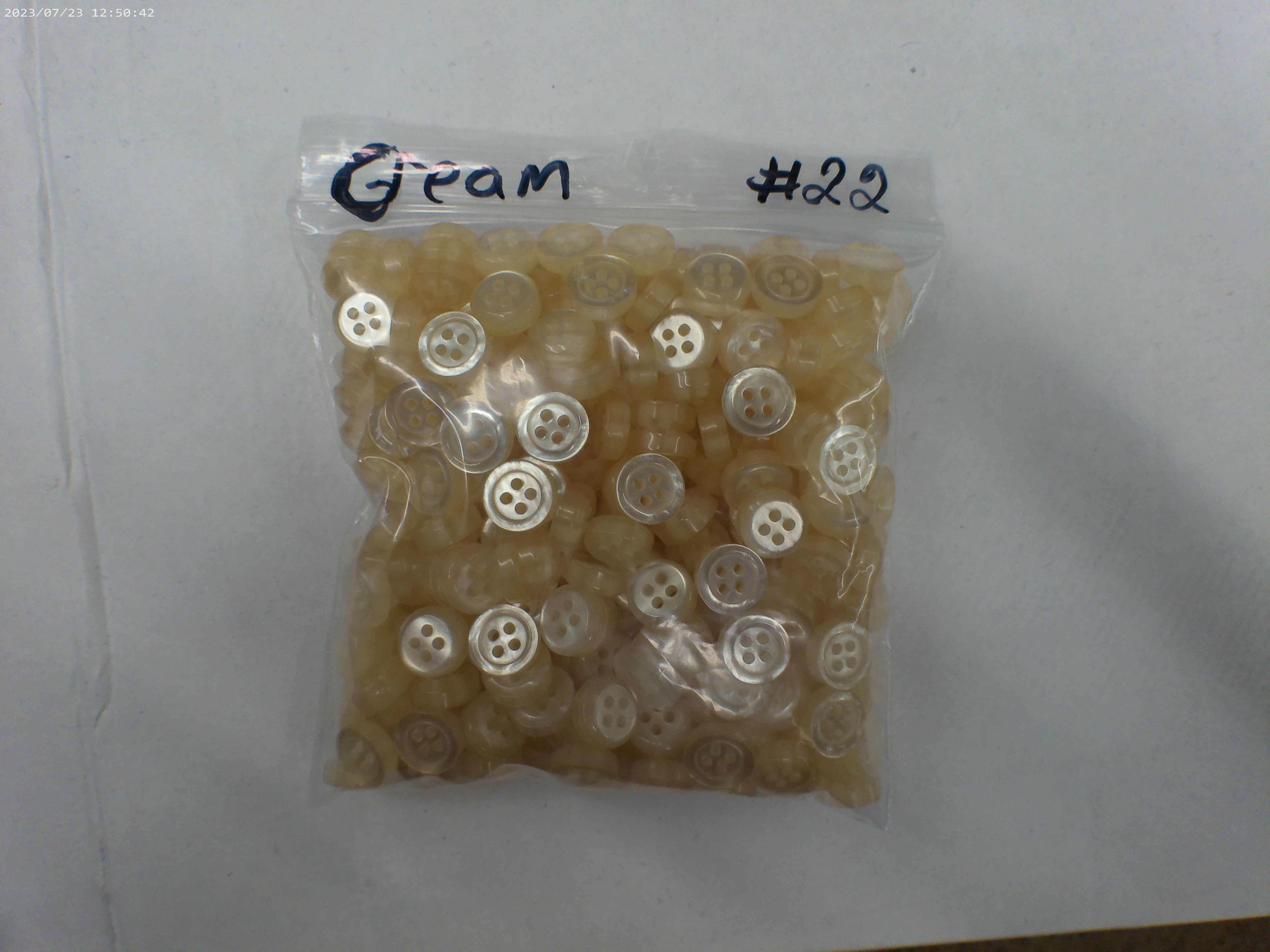 Cream Button Bonanza Set