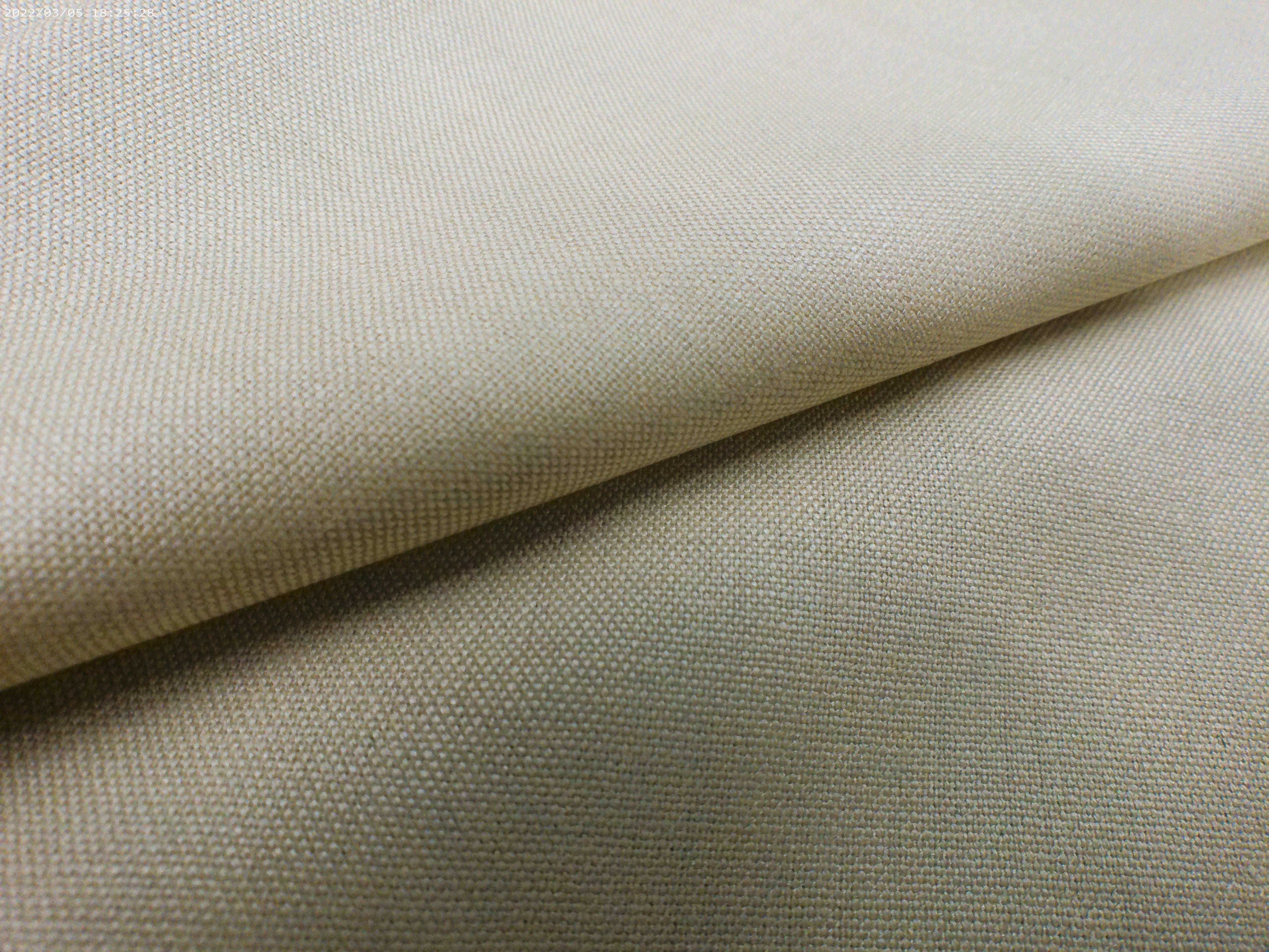 Cream Plain Linen Wool Suiting